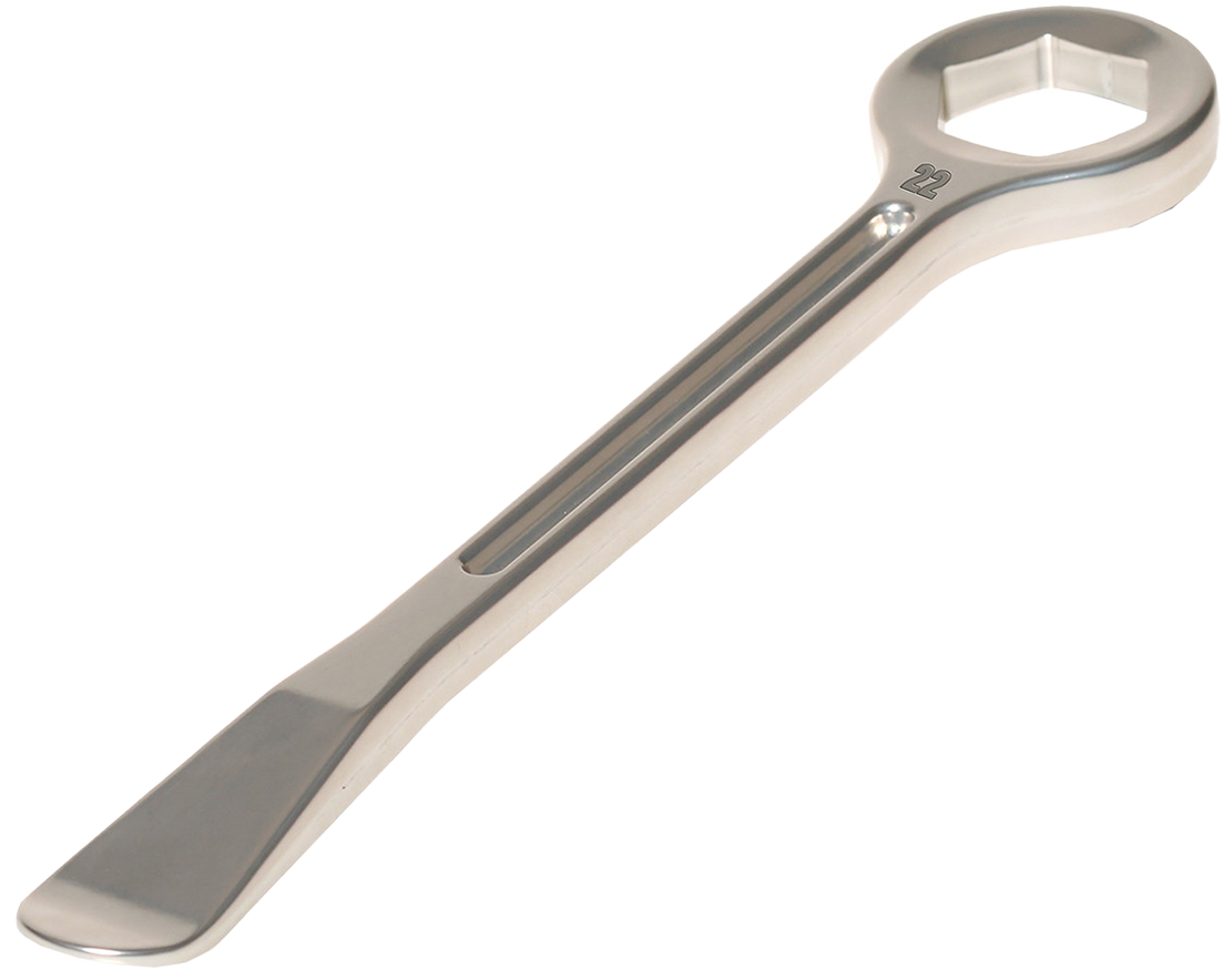 SPOON & SPANNER TIRE LEVER ALUMINUM 17MM SPANNER