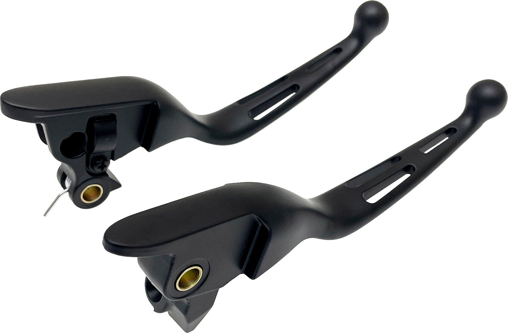 3 SLOT LEVER SET BLACK FLT 21-25 CBL CLUTCH