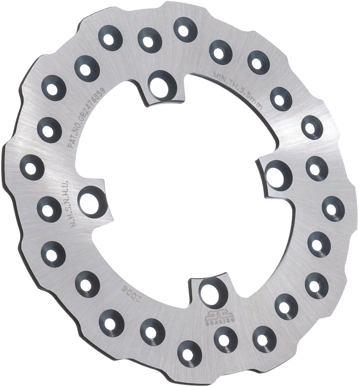 REAR BRAKE ROTOR SS SELF CLEANING KAW