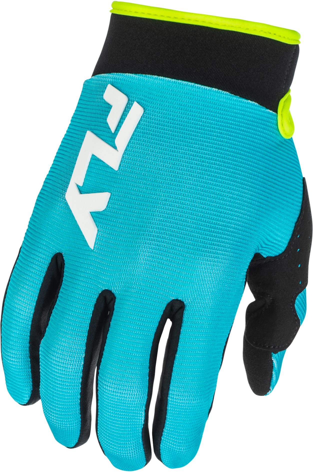 YOUTH F-16 GLOVES AQUA/BLACK/WHITE YS