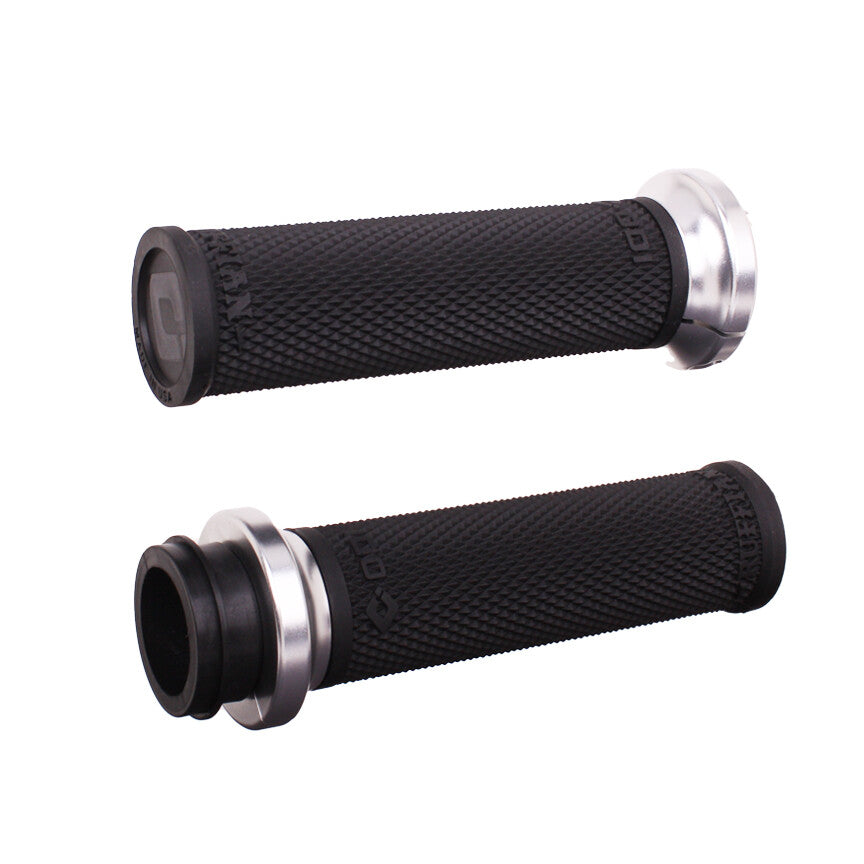 RUFIAN GRIPS INDIAN TBW 1" BLACK/SILVER