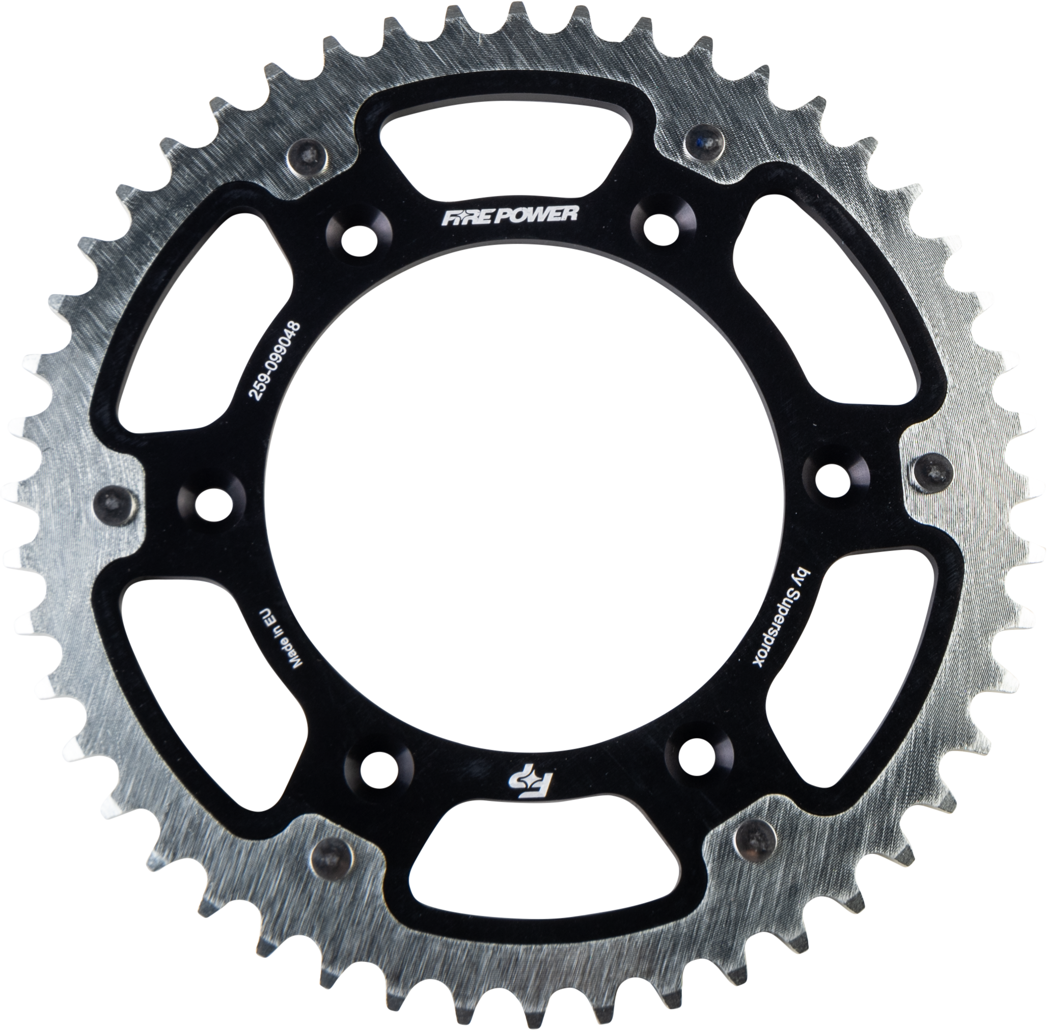 REAR SPROCKET HYBRID 48T BLK/SIL