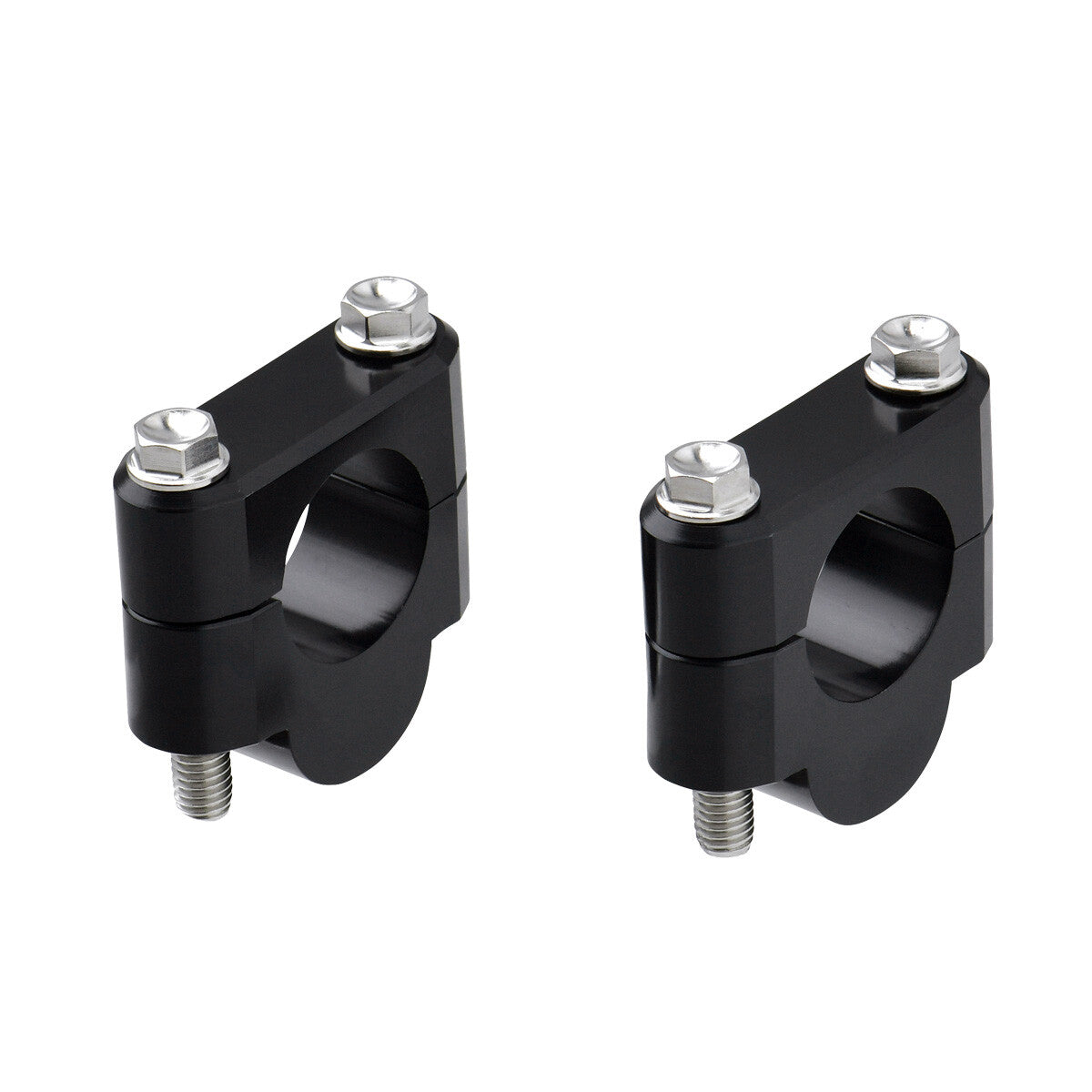 7/8" HANDLEBAR RISERS 19MM BLACK