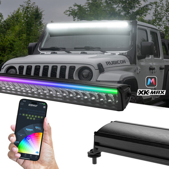 XKMAX 40" LIGHT BAR DUAL MODE WITH RGBW STRIP APP CONTROL