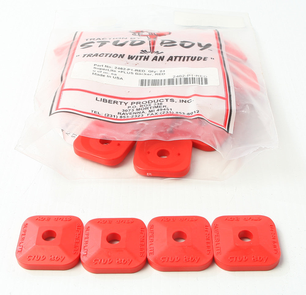 SUPER-LITE PLUS BACKERS RED 24/PK