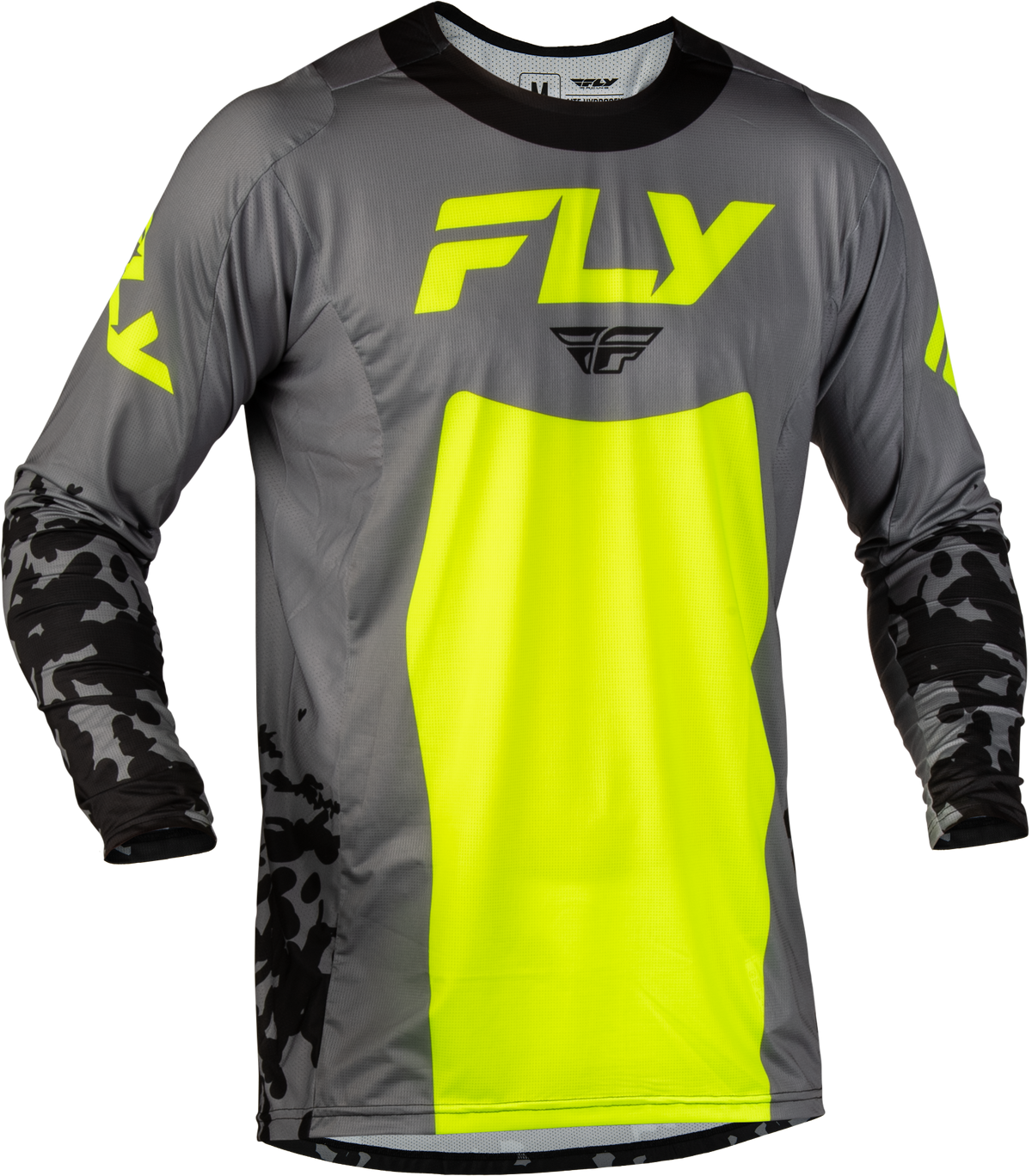 YOUTH LITE FLAKE JERSEY GREY/HI-VIS/BLACK YXL