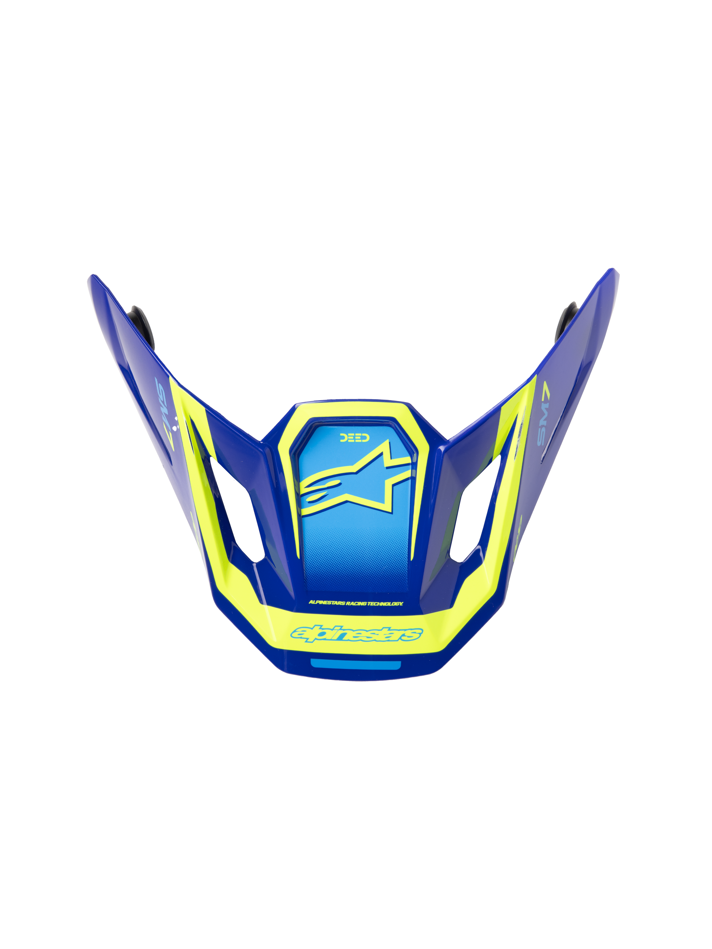 SM7 DEED VISOR ECE06 BLUE/YELLOW FLUO GLOSSY