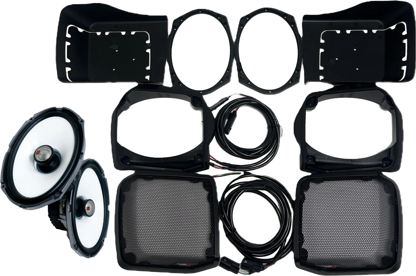 6"X9" CUT IN LID KIT W/ SM69F4 1998-2013 FLH/T BAGS