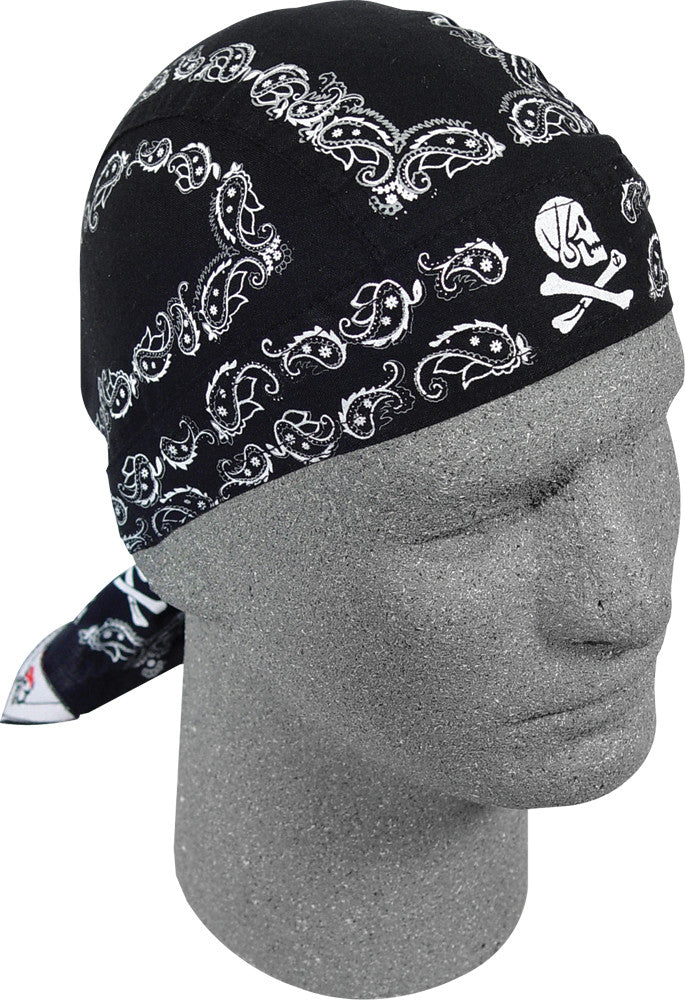 FLYDANNA SKULL PAISLEY BLACK #26-4261