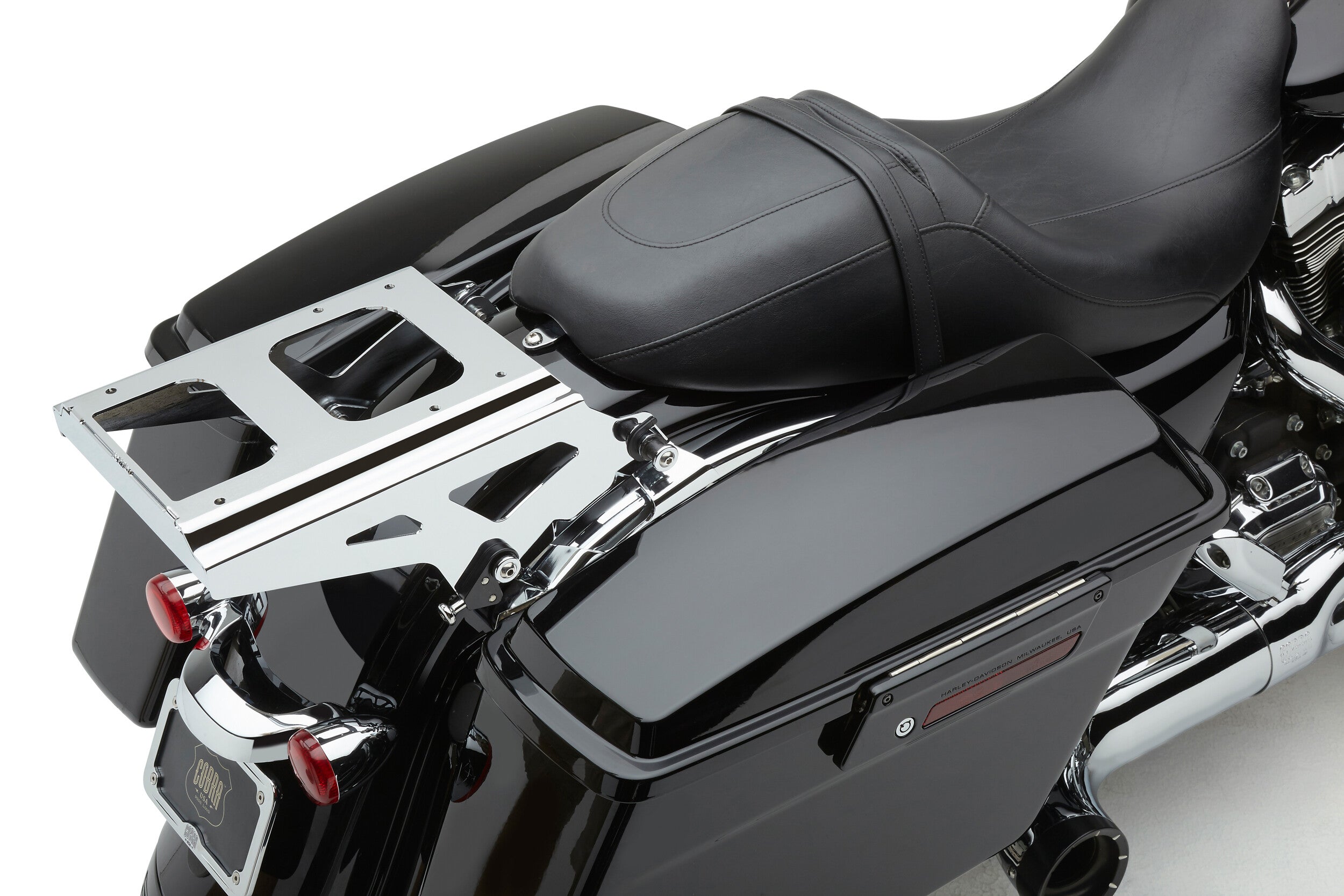DETACH 2-UP TOUR PACK MOUNT CHROME FLH/FLT 09-13
