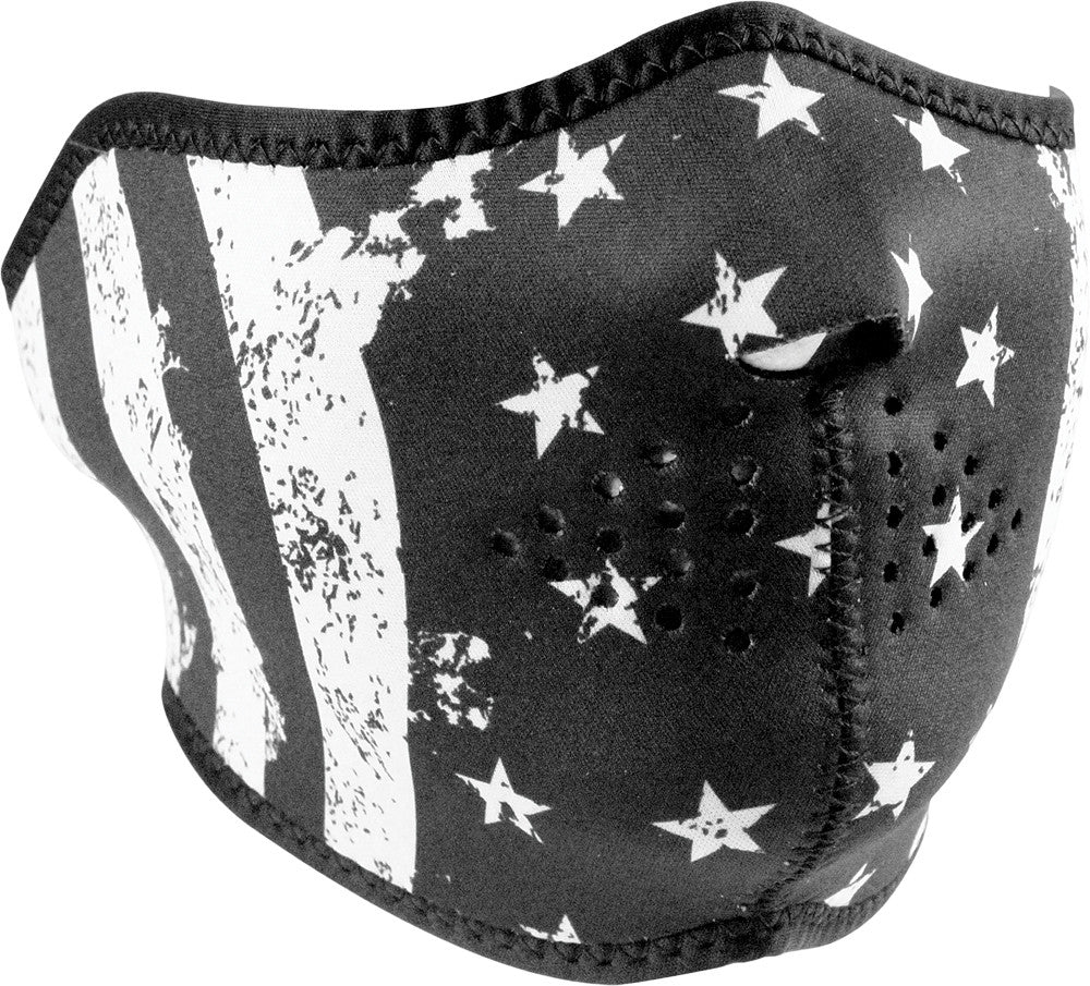 NEOPRENE HALF MASK BLACK/WHITE #26-4035