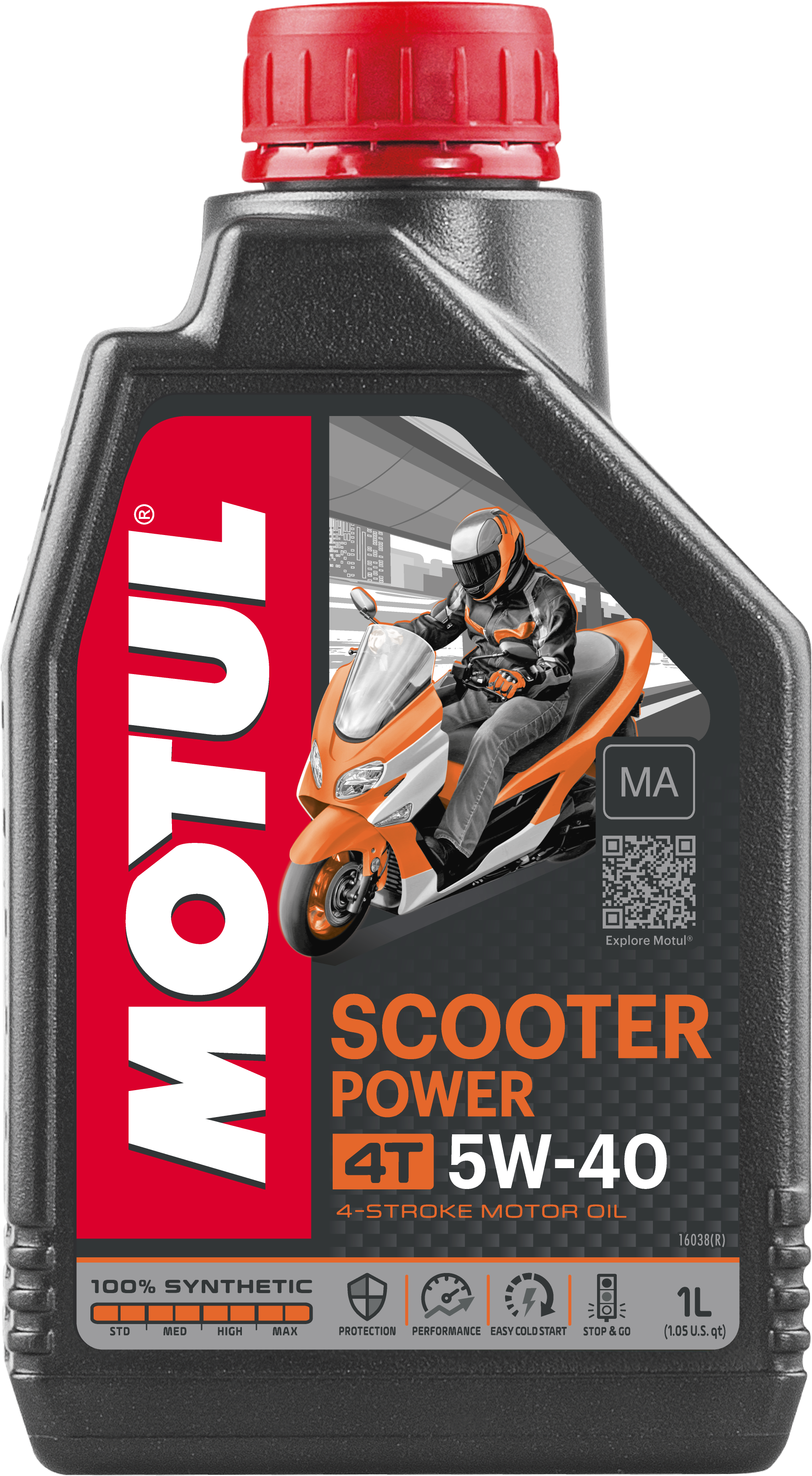 SCOOTER SYNTHETIC OIL 4T 5W40 1L