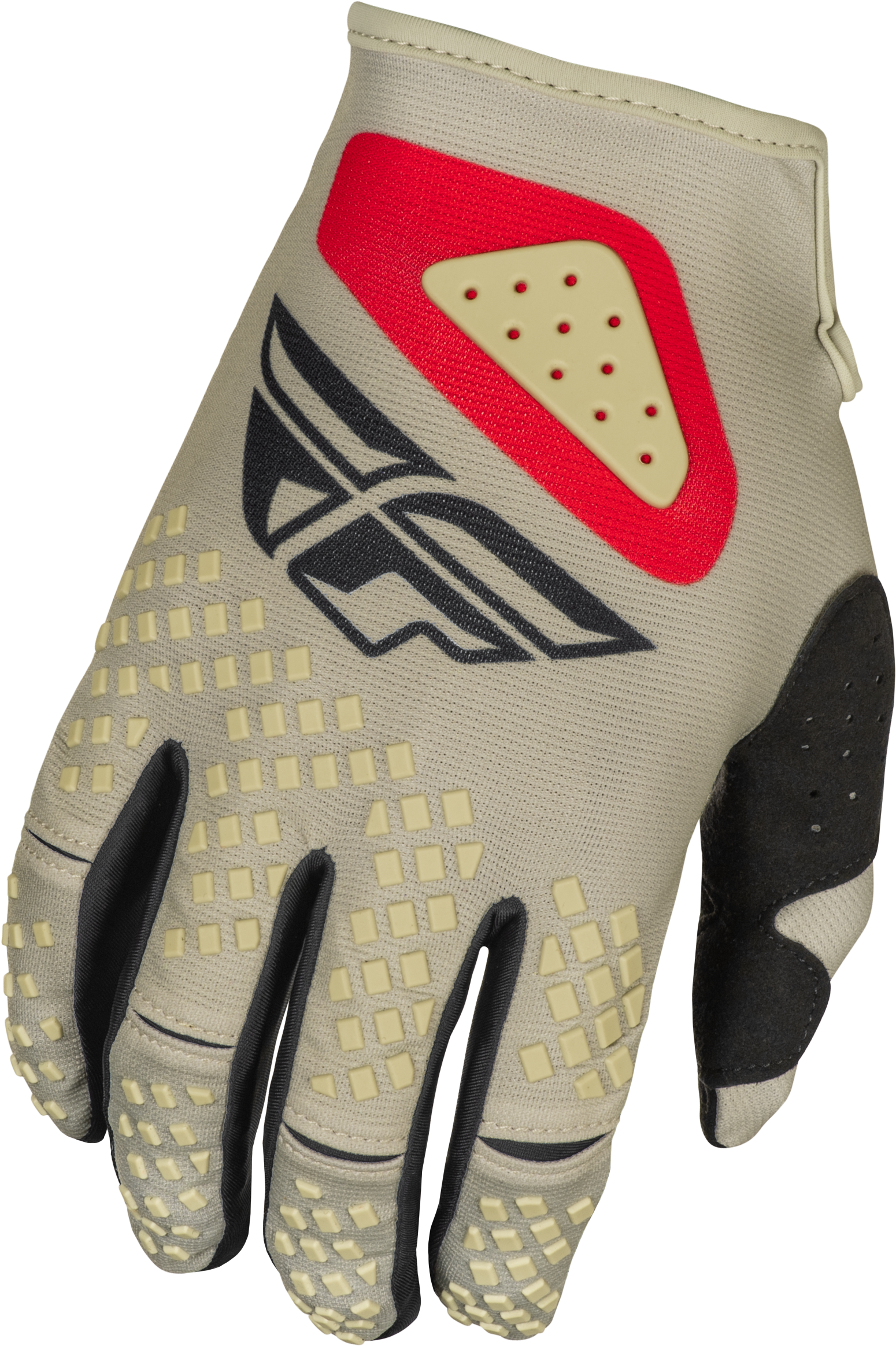 YOUTH KINETIC SYM GLOVES LIGHT GREY/RED/BLACK YM