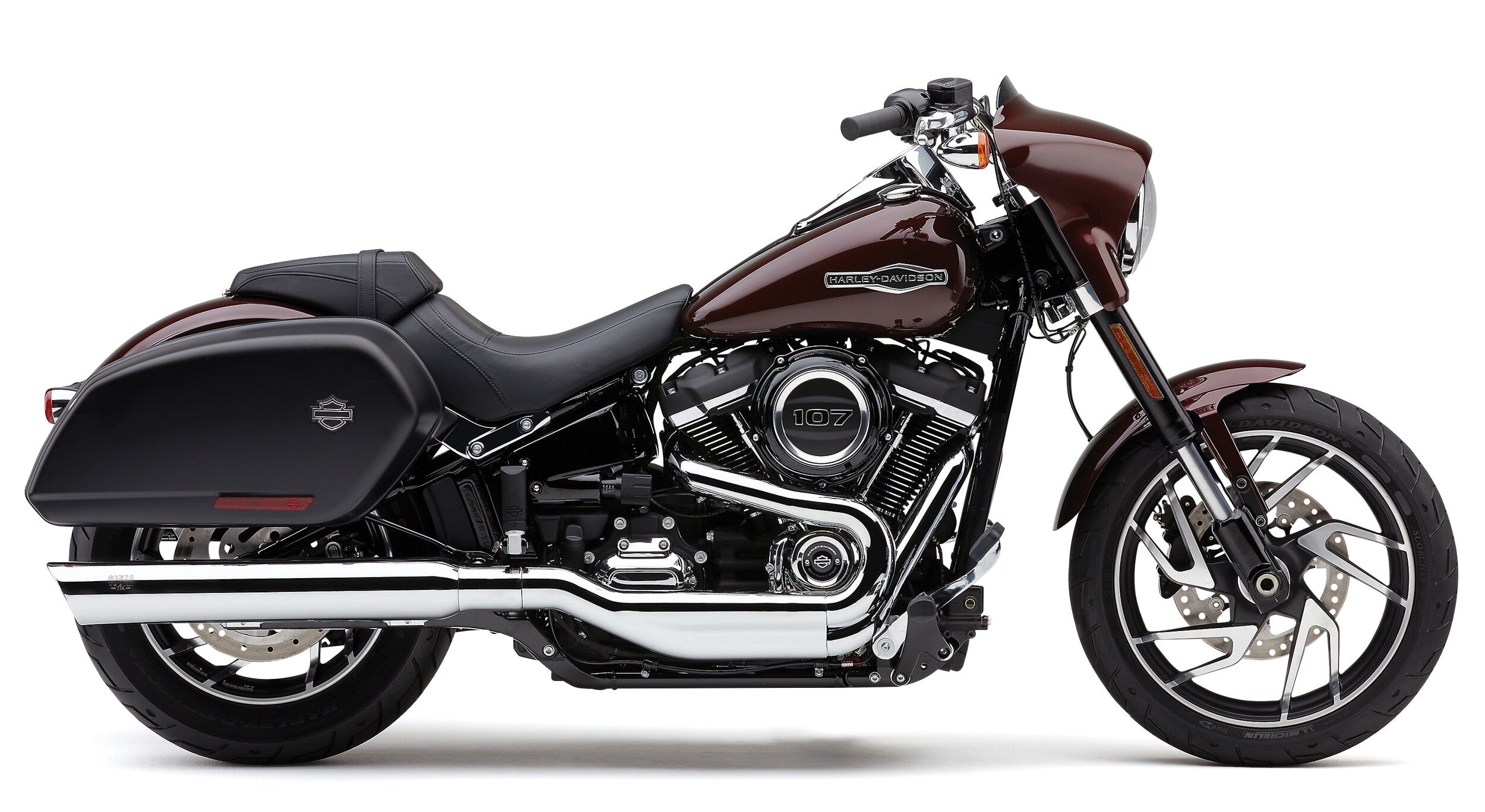 909-TWINS 4" SLIP-ONS CHROME FLSB 18-22