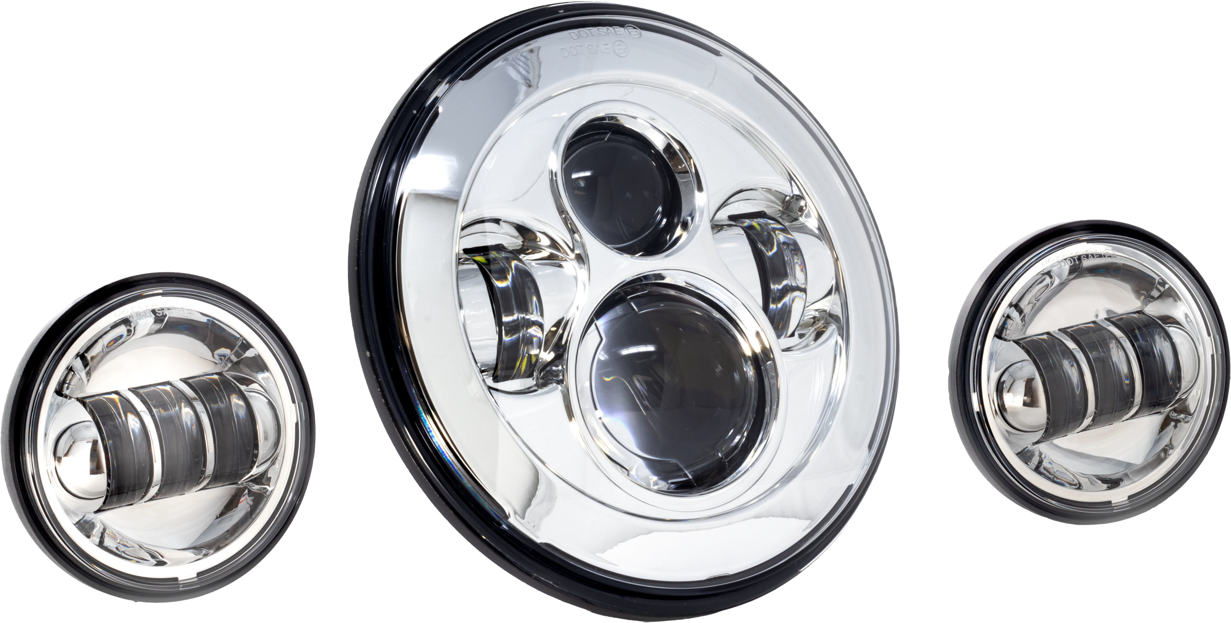 7" LED Headlight w/ Pass Lamps