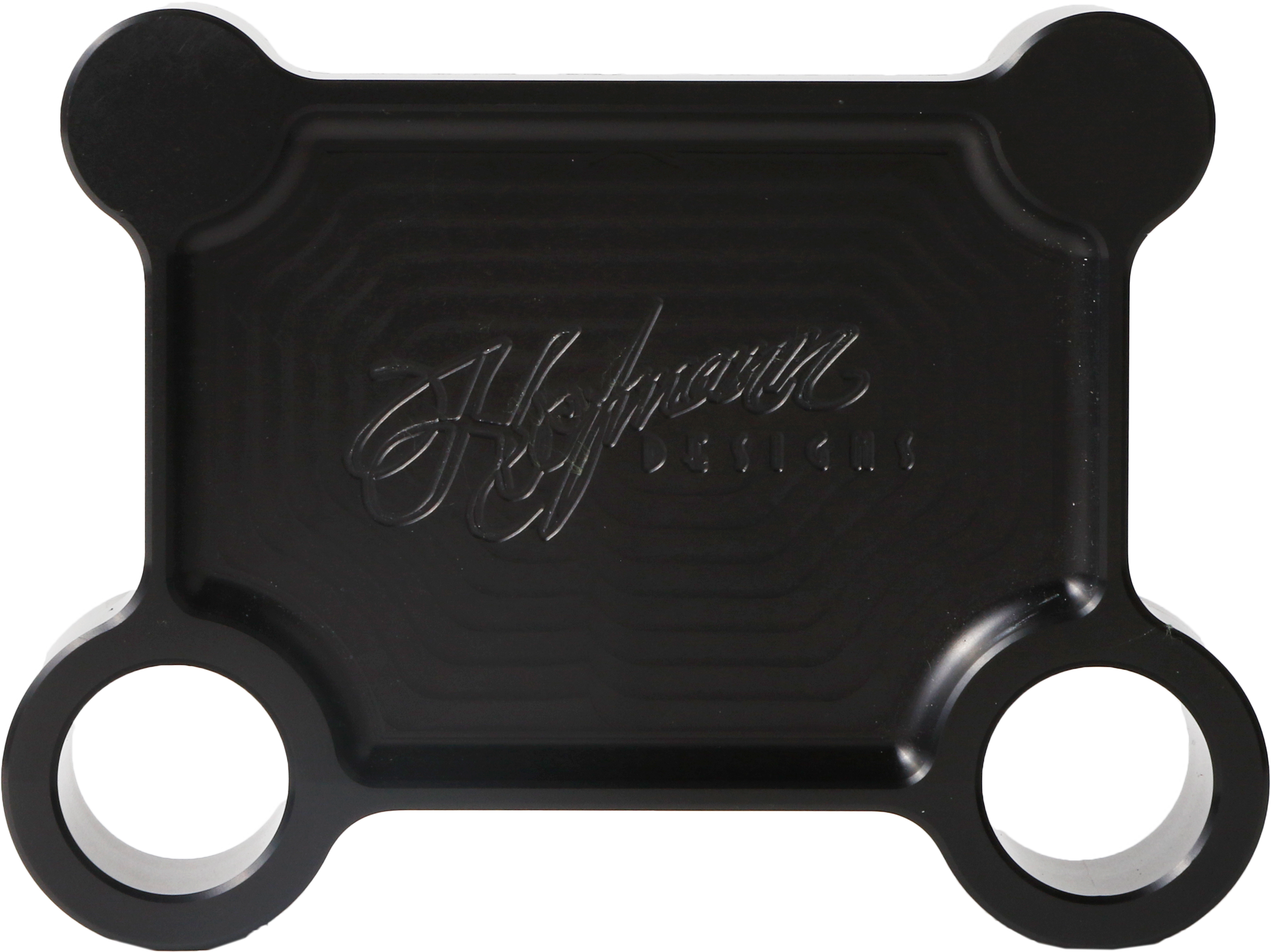 H/D BILLET PULL BACK PLATE BLACK BATWING