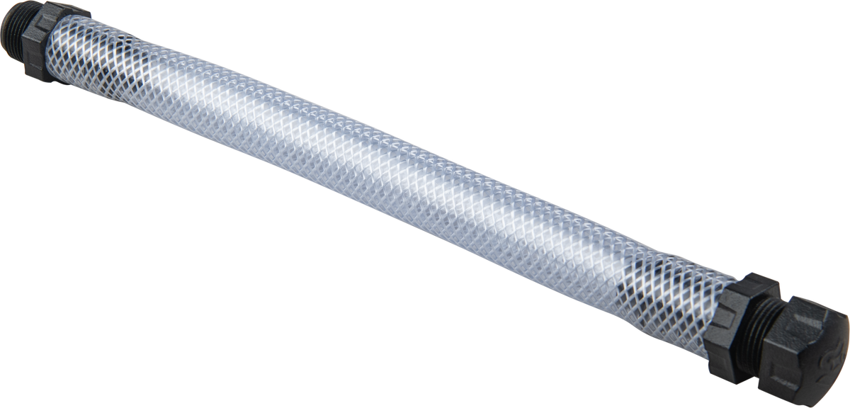 FILLER HOSE W/SCREW CAP REINFORCED 12"