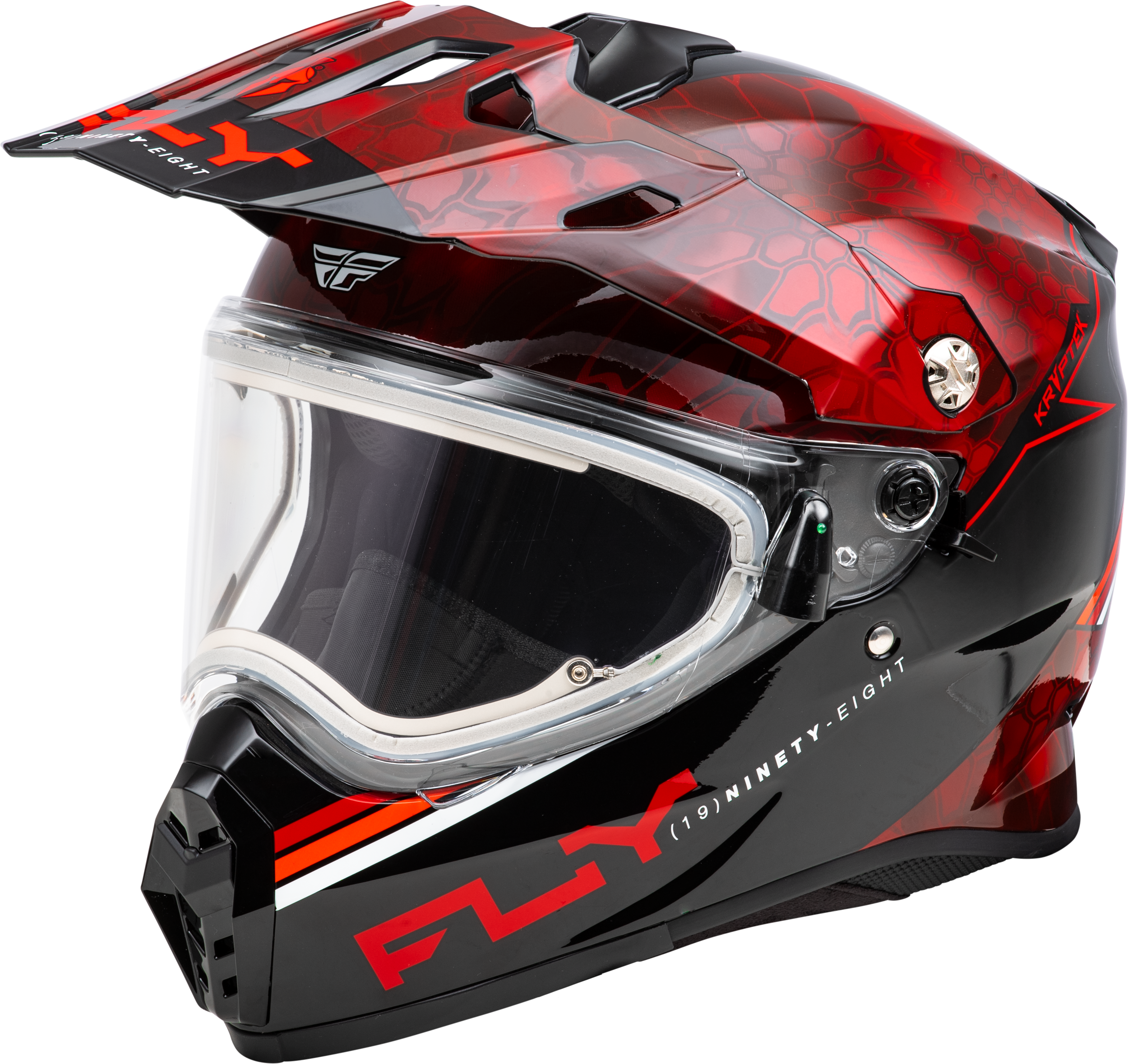 TREKKER CW CONCEAL HELMET ELEC SHLD RED/BLACK SM