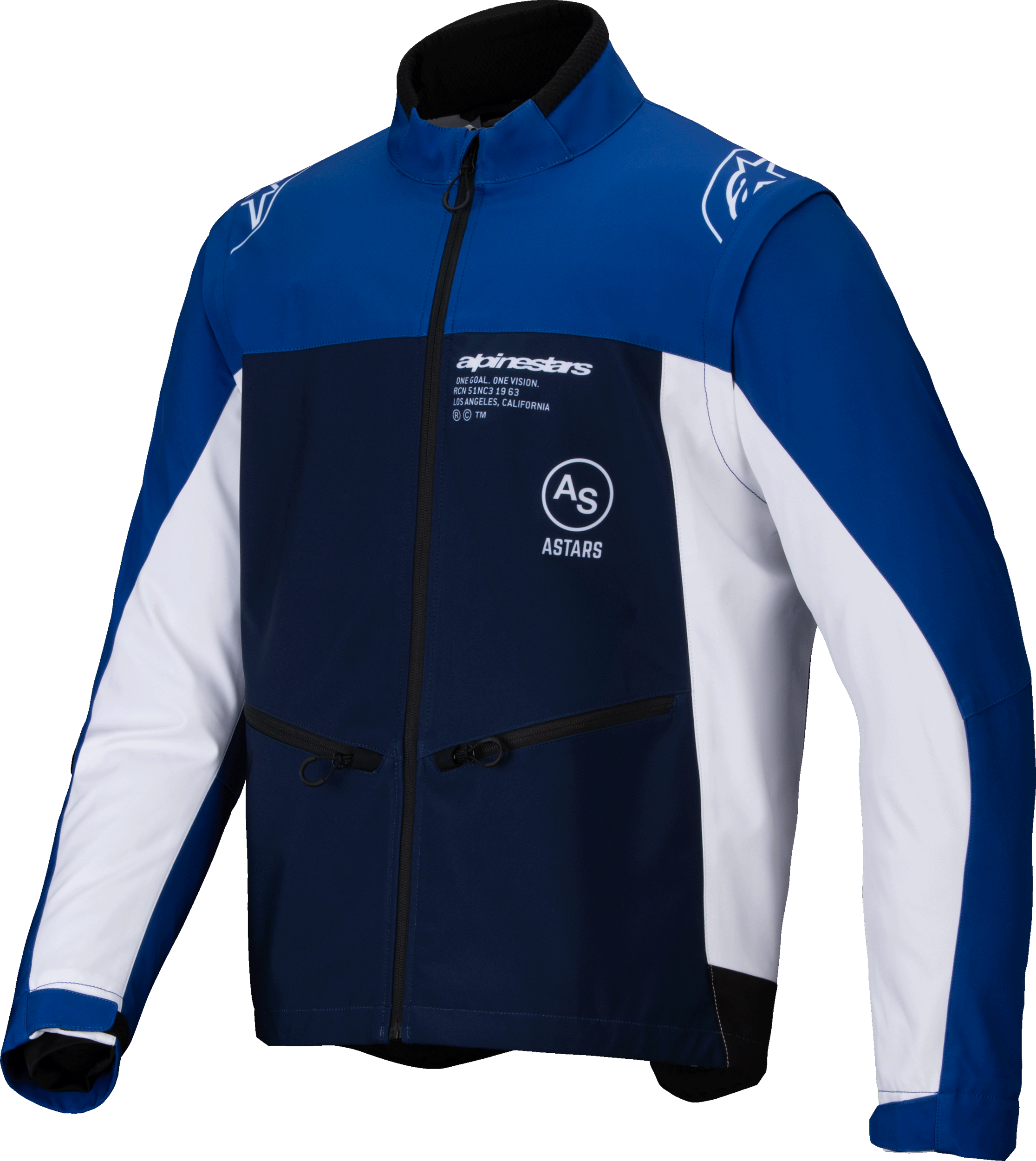 LITE-DURA SOFTSHELL JACKET NAVY/BRIGHT BLUE/WHITE MD