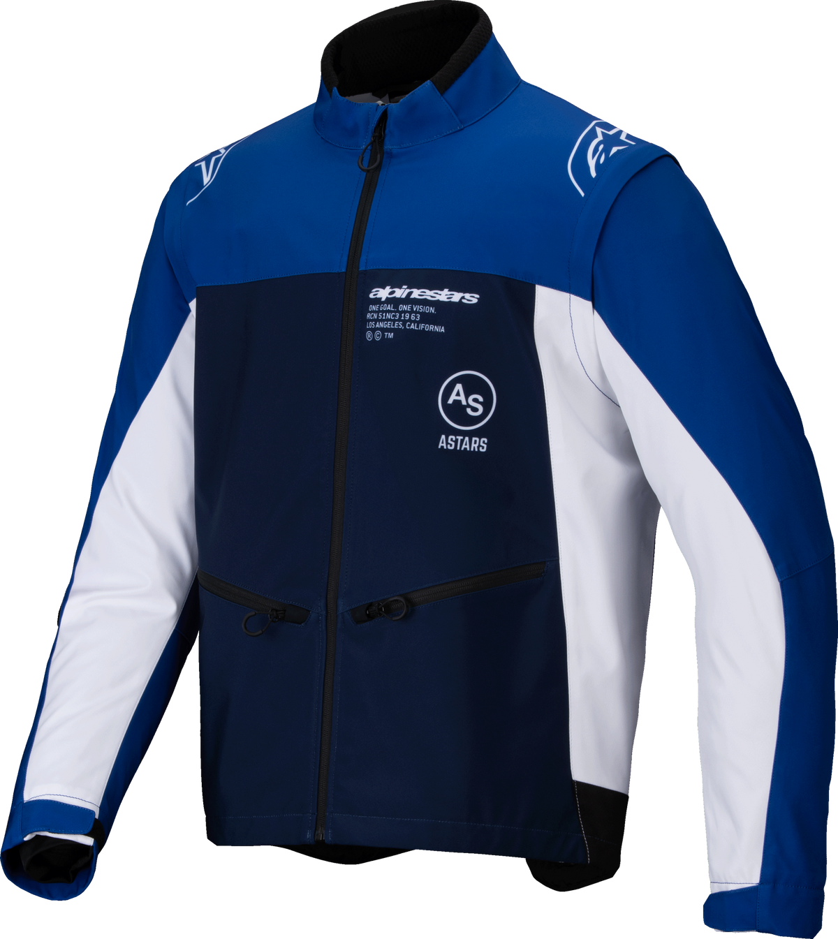 LITE-DURA SOFTSHELL JACKET NAVY/BRIGHT BLUE/WHITE LG