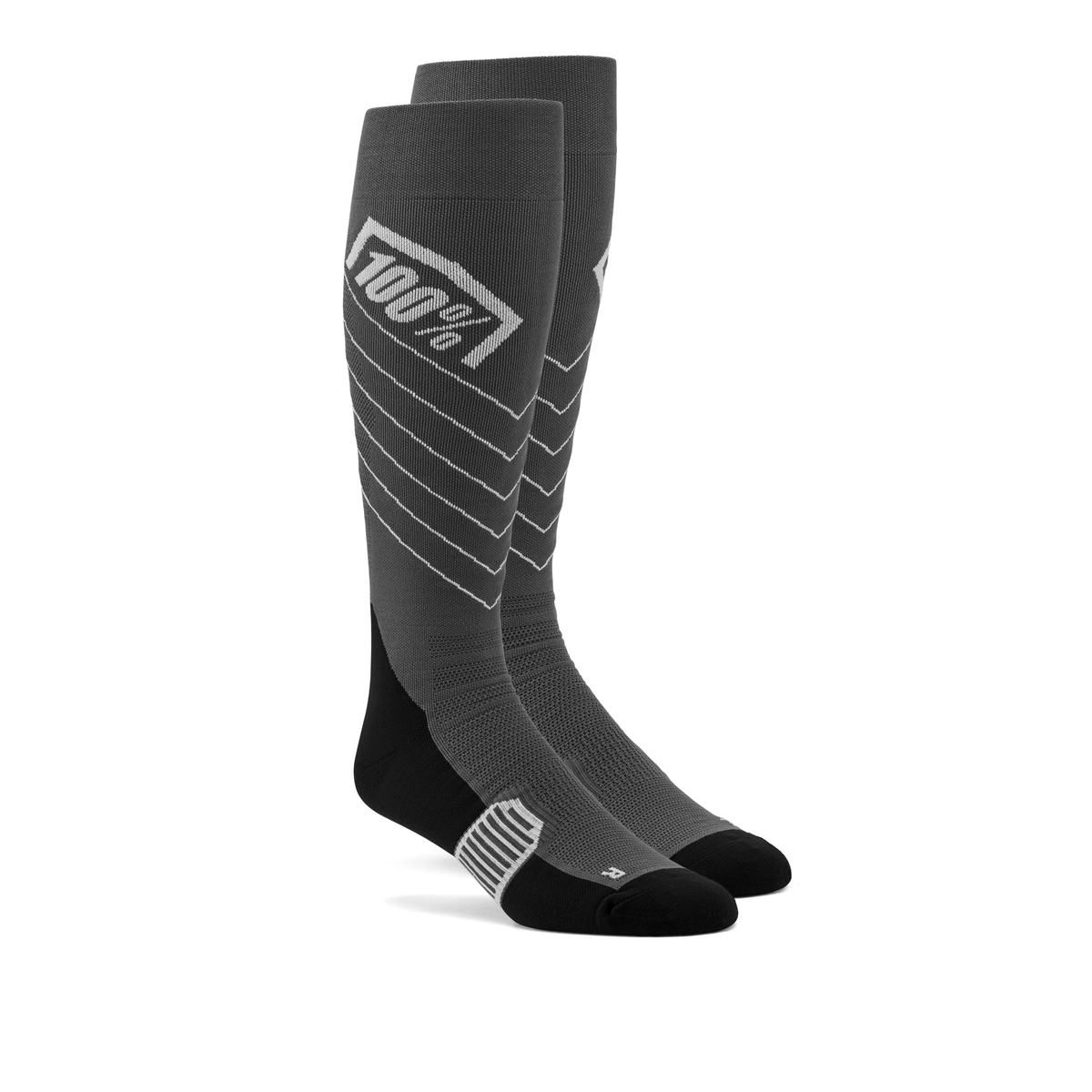 HI SIDE THIN MX SOCKS GREY LG/XL