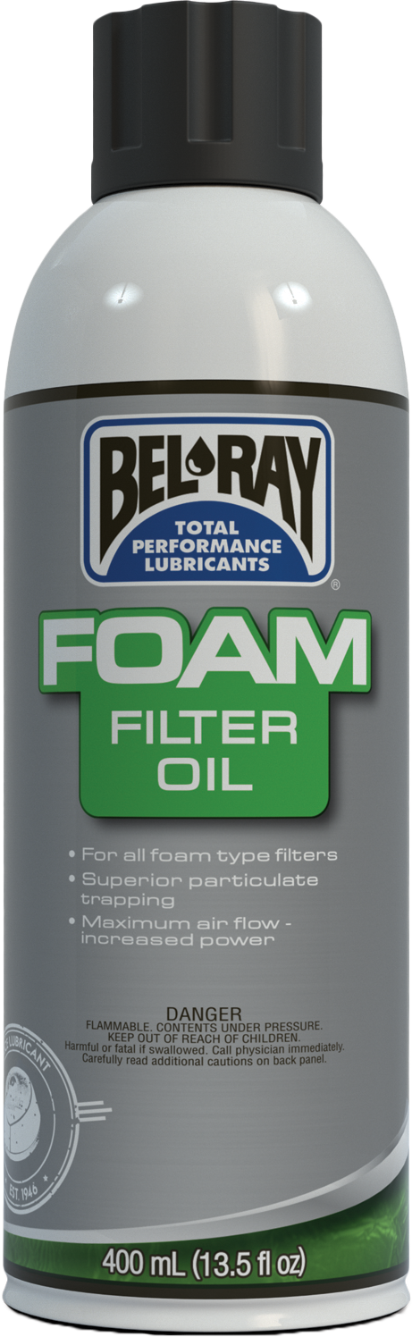 FOAM FILTER OIL SPRAY W/P 400ML (12/CASE SOLD EA)