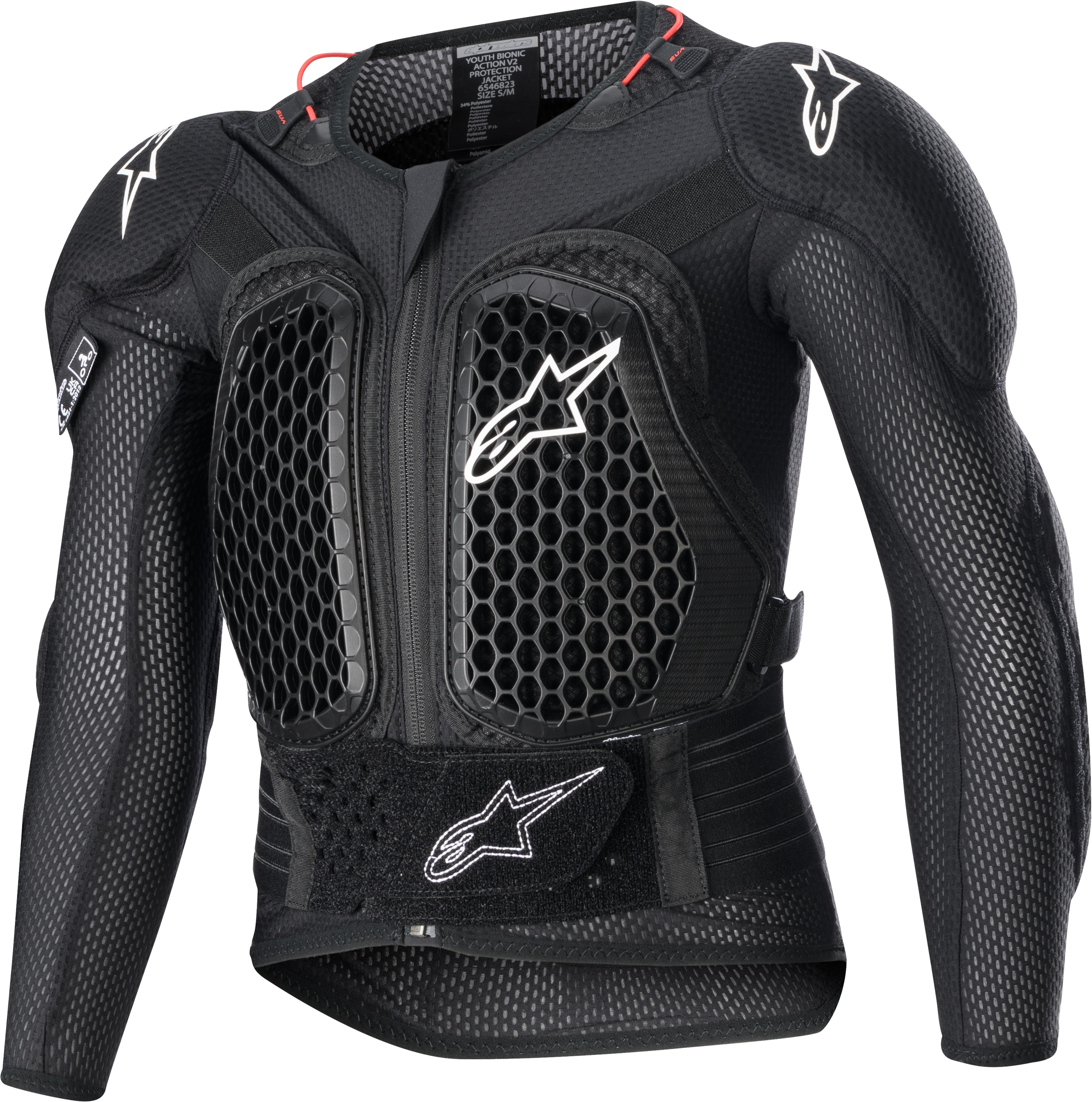 YOUTH BIONIC ACTION V2 PROTECTION JACKET BLACK LG/XL