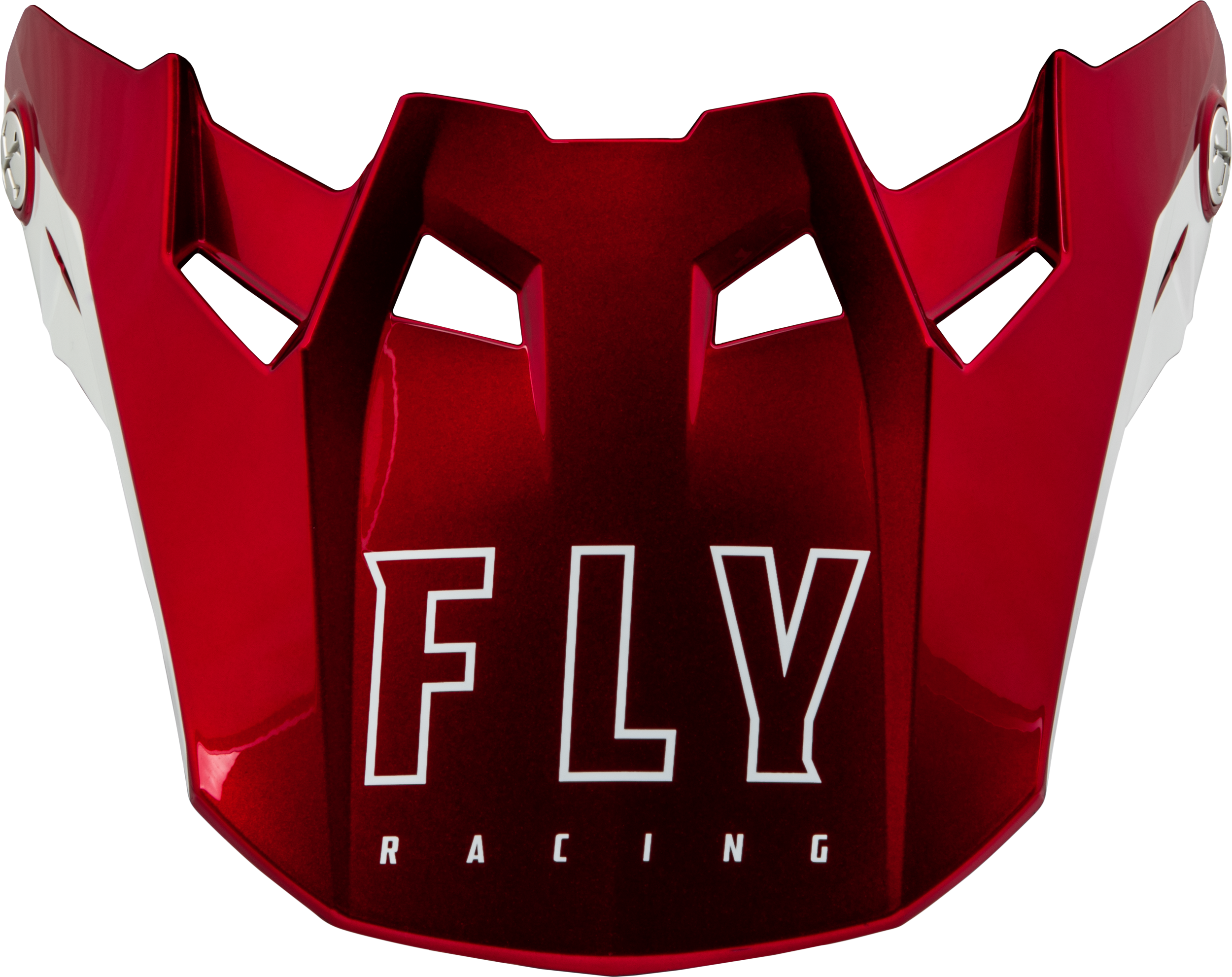 FORMULA CC CENTRUM VISOR METALLIC RED/WHITE YL/SM