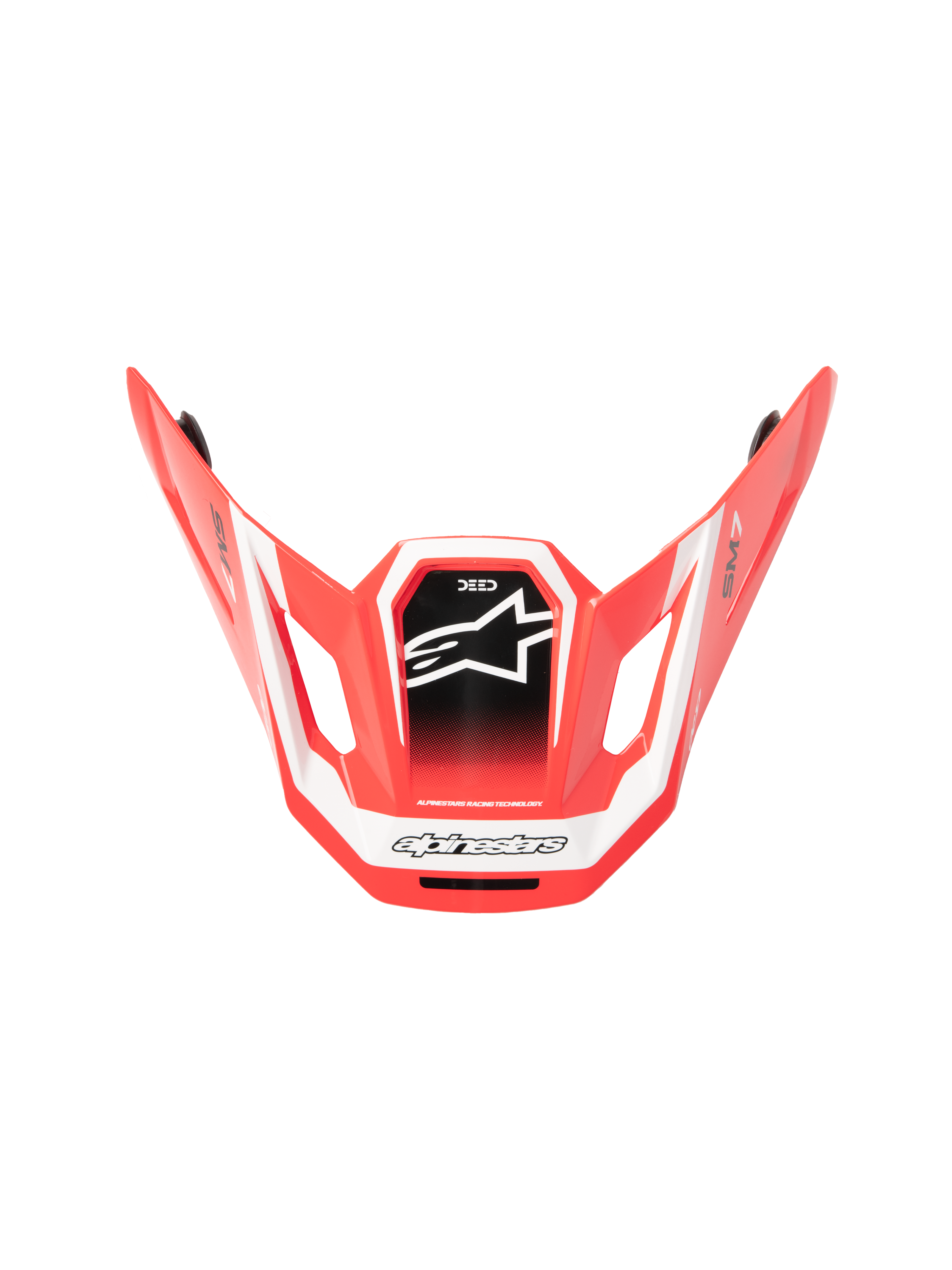 SM7 DEED VISOR ECE06 RED/BLACK/WHITE GLOSSY