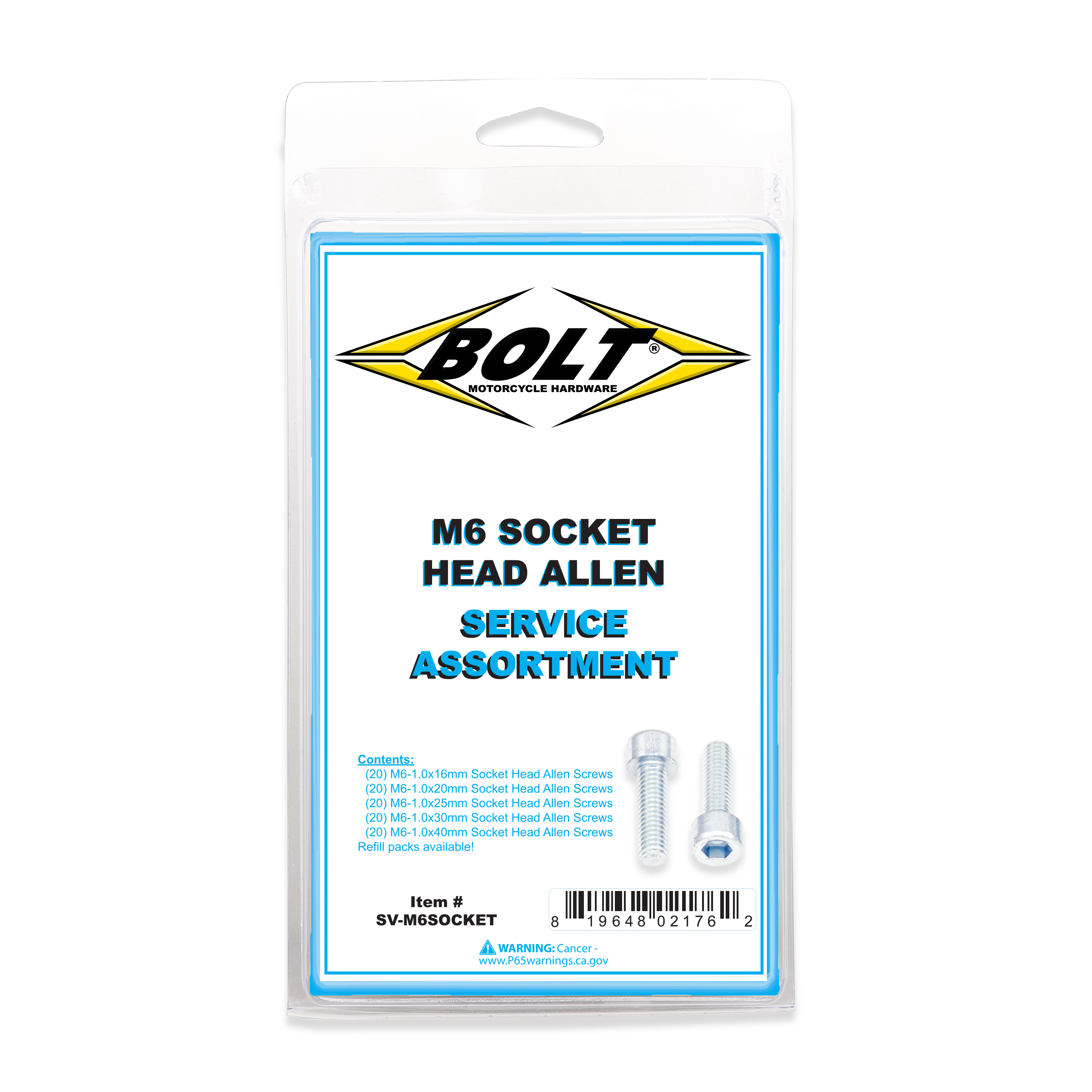 SMOOTH SOCKET HEAD ALLEN BOLT ASSORTMENT 80 PIECE KIT