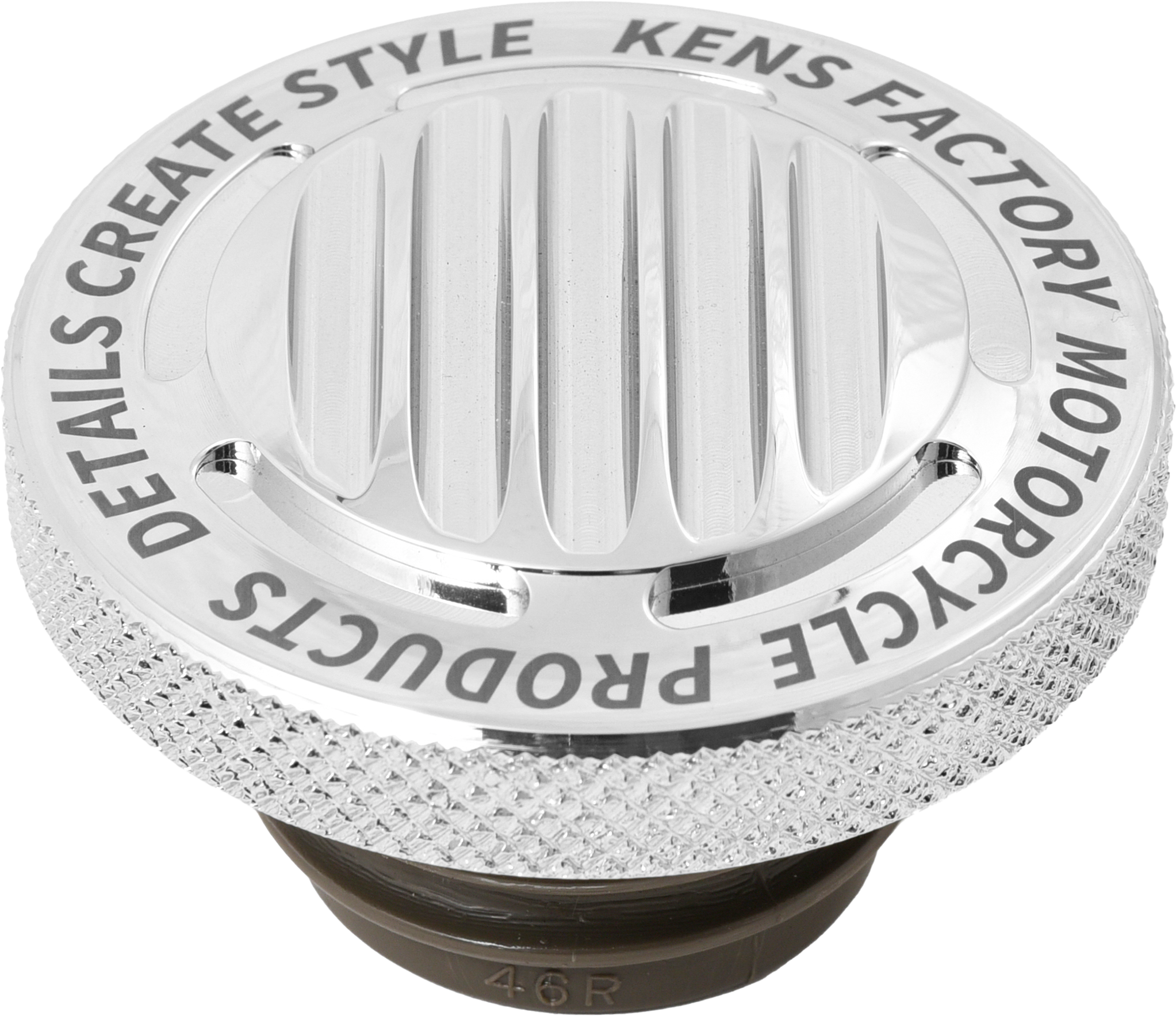 NL GAS CAP FINNED CHROME RACHET SCREW RH