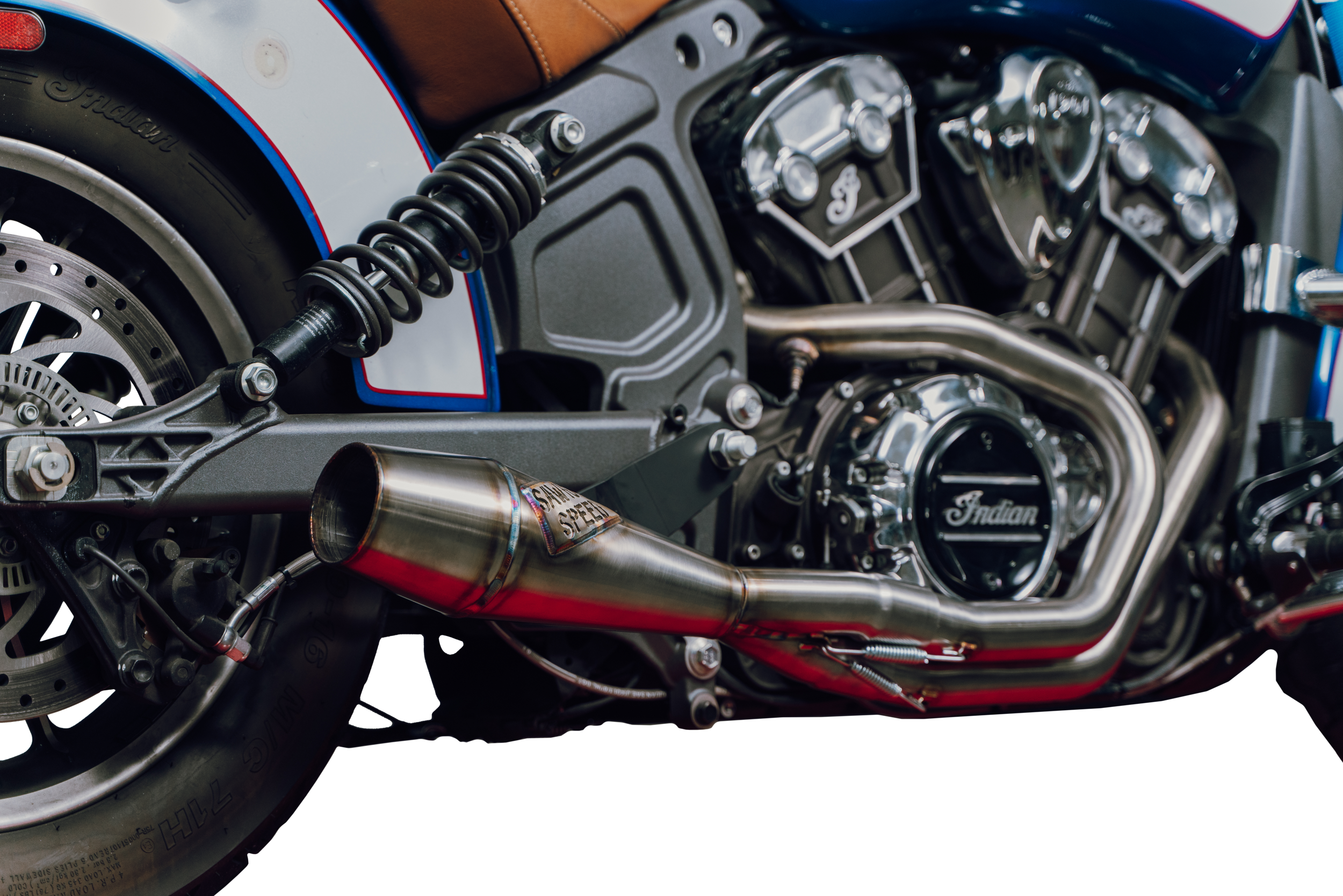Indian Scout Shorty Cannon Exhaust