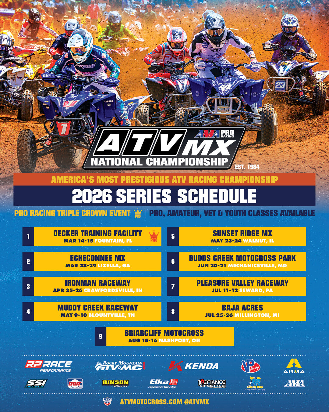 2026 ATV MX TRACKSIDE PARTS DELIVER TO TRACK