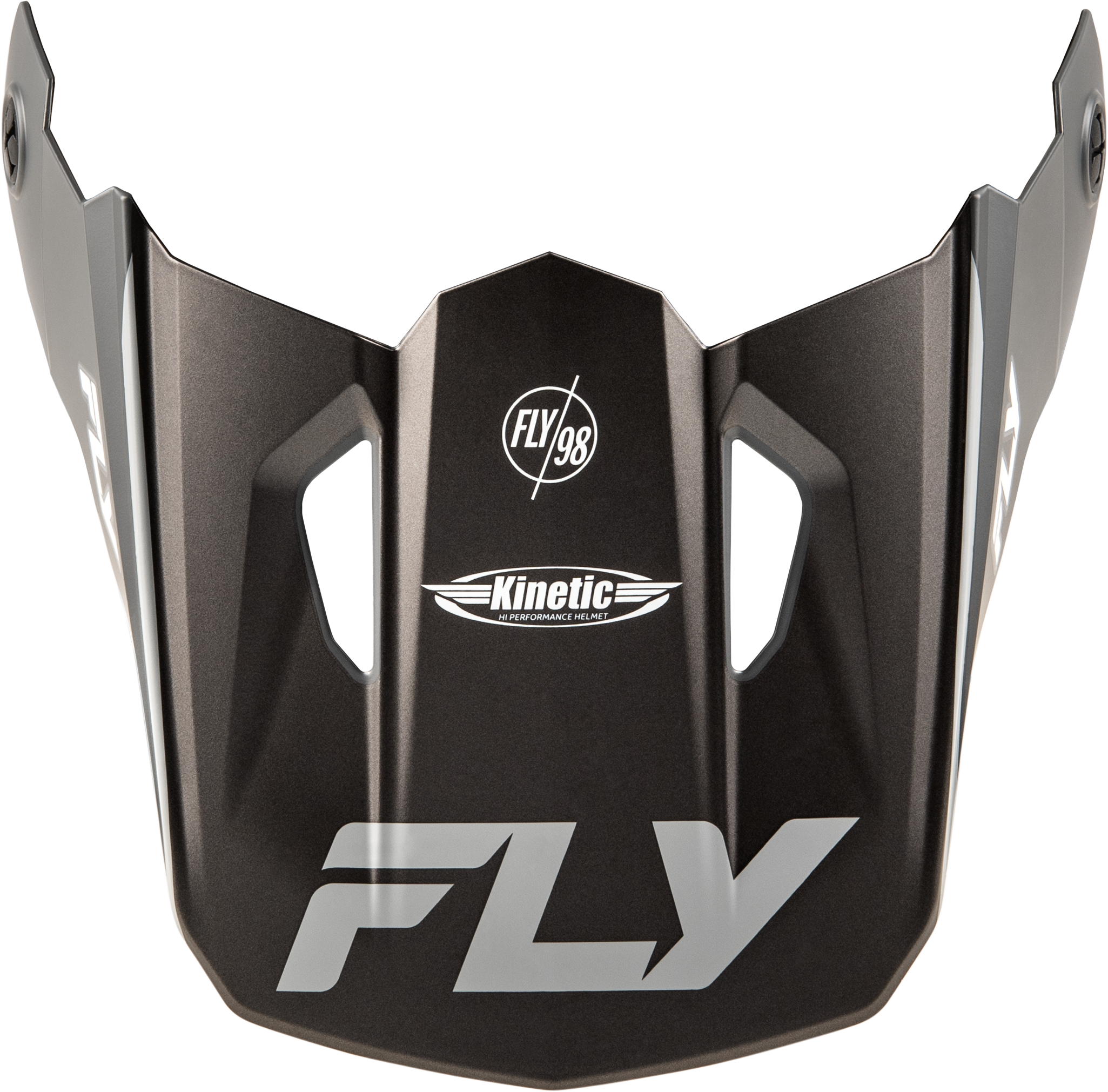KINETIC RALLY HELMET VISOR MATTE GREY/BLACK/WHITE MD/LG