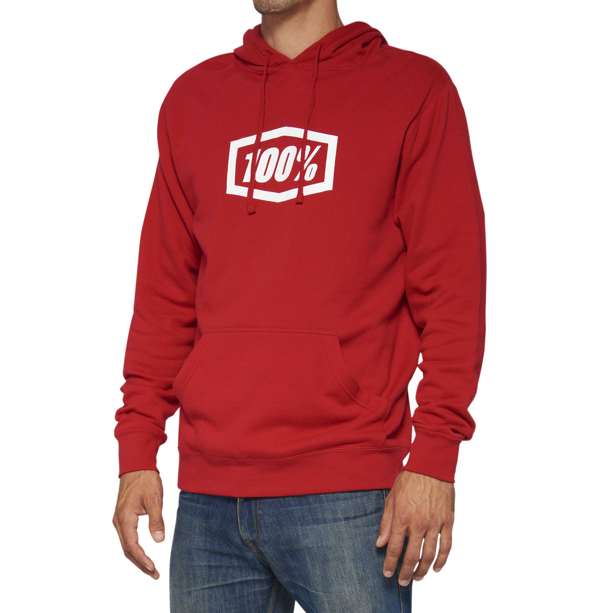 ICON PULLOVER HOODIE DEEP RED MD
