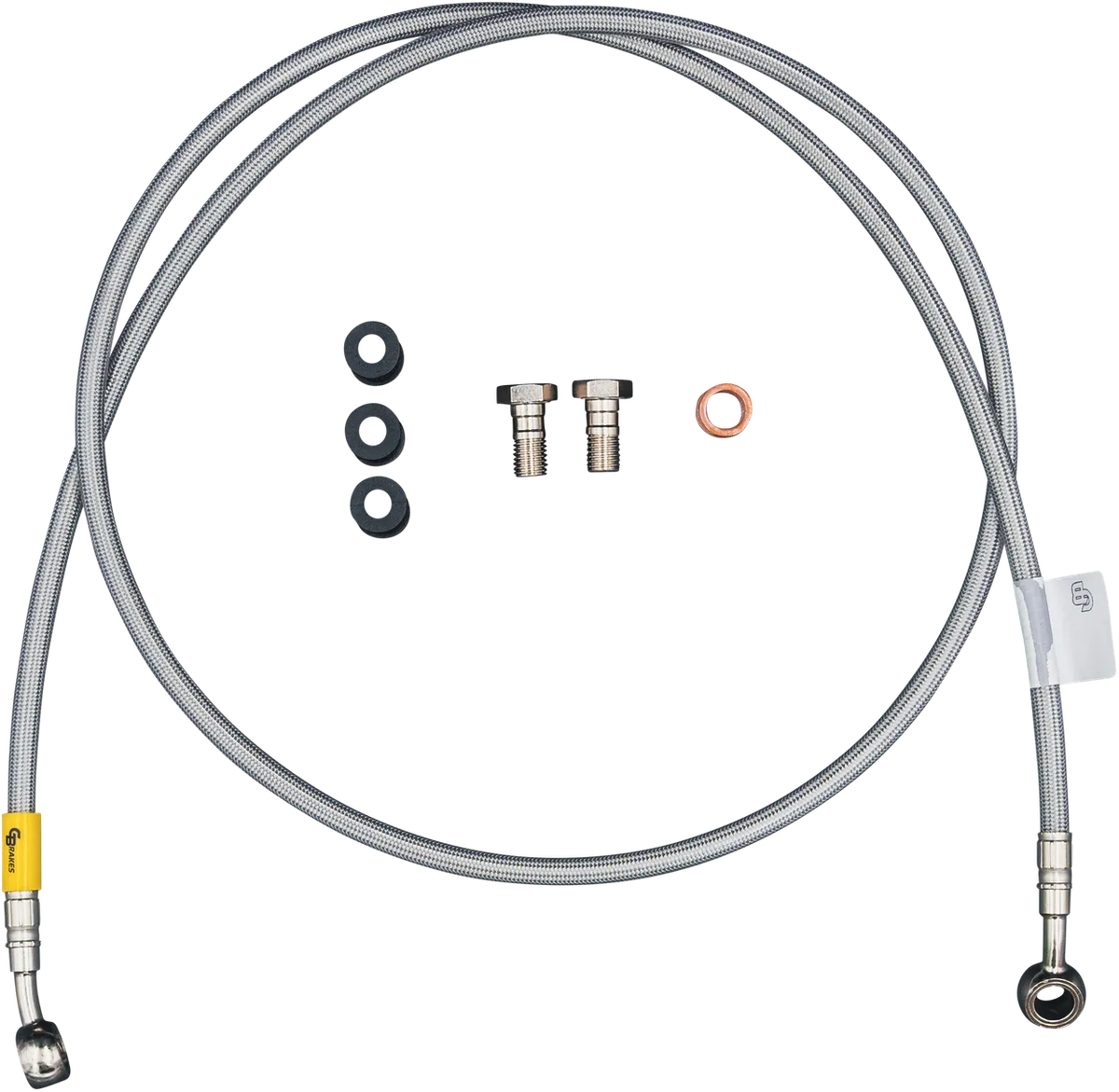 BRAKE LINE FRONT 1 LINE KIT STAINLESS
