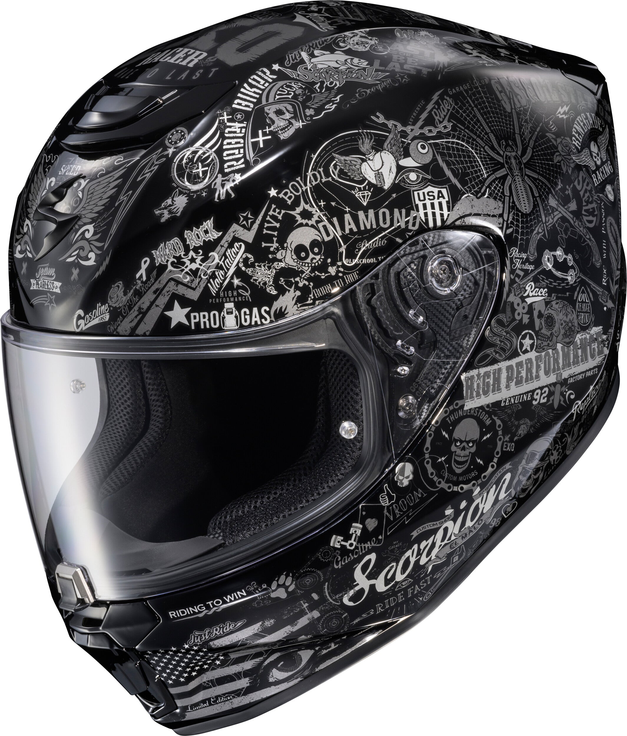 EXO-R330 FULL FACE HELMET SHAKE 2 BLACK SM