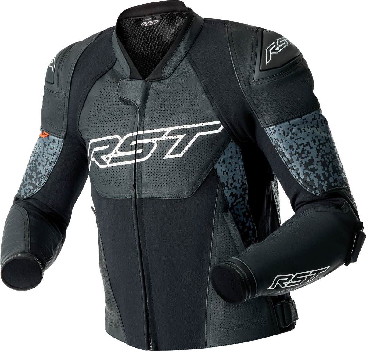 PS SUPERSPORT-K D3O JACKET GREY/BLACK LEATHER XL