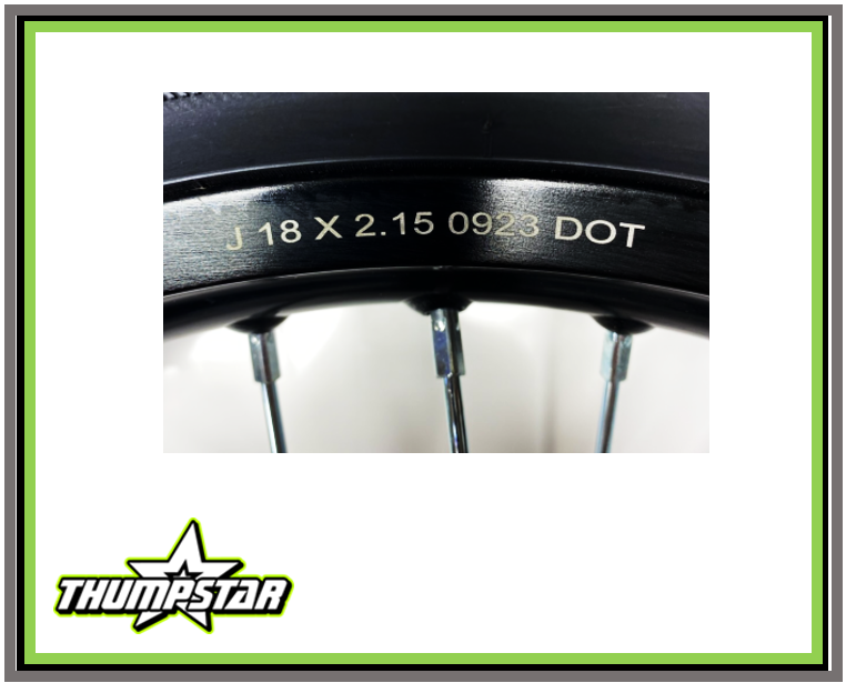 3379 18" Rear Wheel & Tire Assembly