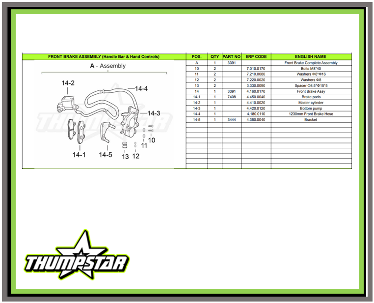 3444 Disc Brake Bracket