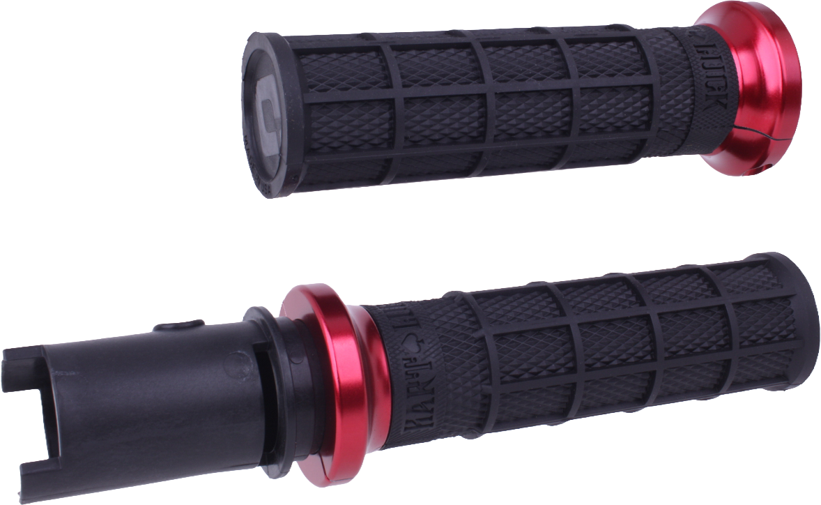 LOCK-ON HART-LUCK FULL-WAFFLE BLACK/RED CVO `23-24