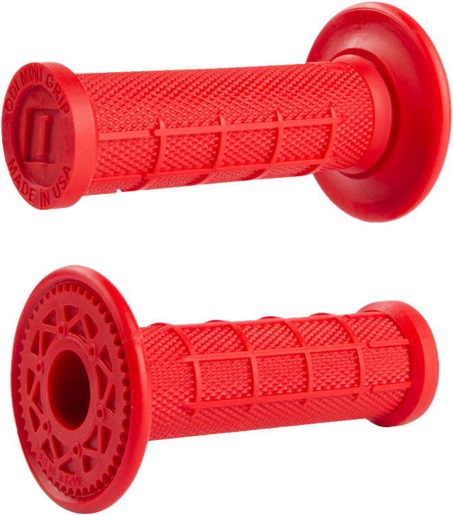MINI MX HALF WAFFLE GRIPS RED
