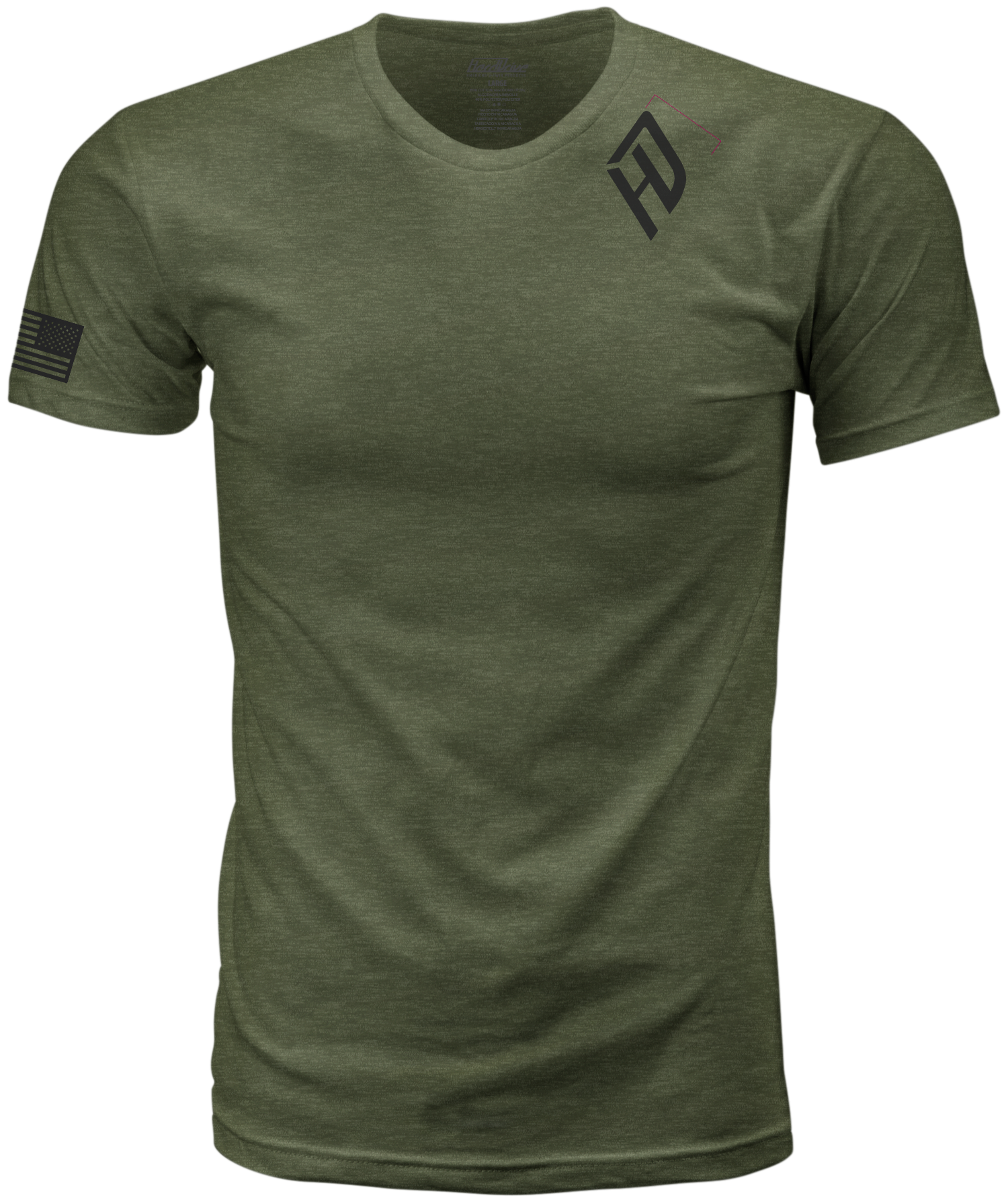 HARDDRIVE EMBLEM TEE OLIVE GREEN/BLACK 3X