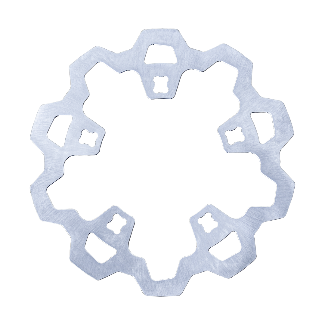 ENFORCER 1 PIECE ROTOR FRONT SILVER 11.8