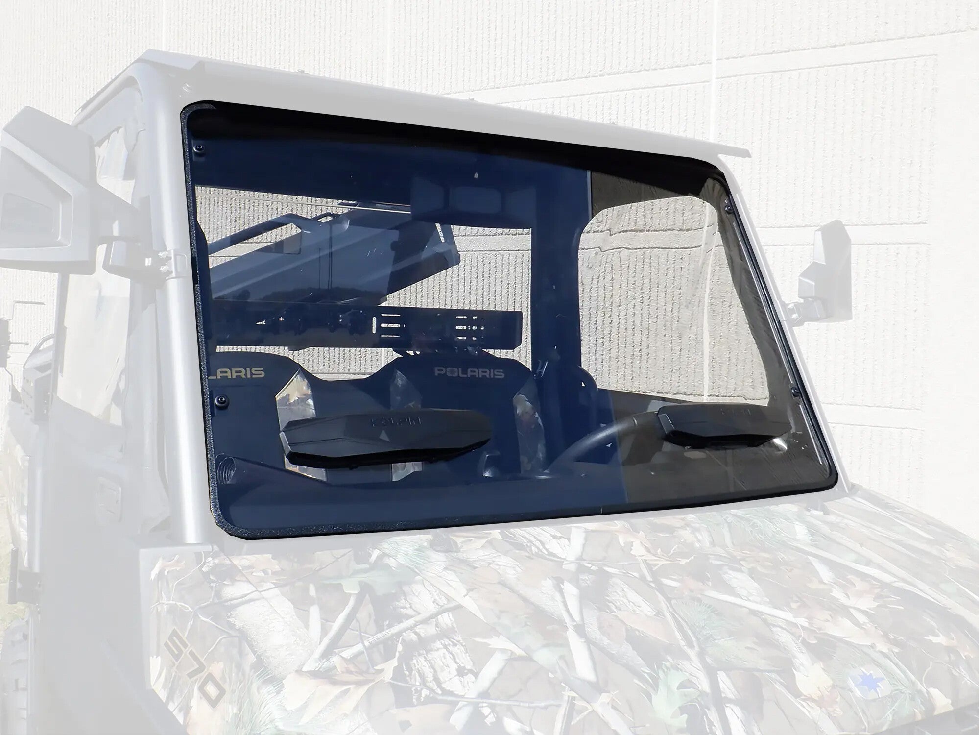 POLY FRONT WINDSHIELD FULL FIXED VENTED POL