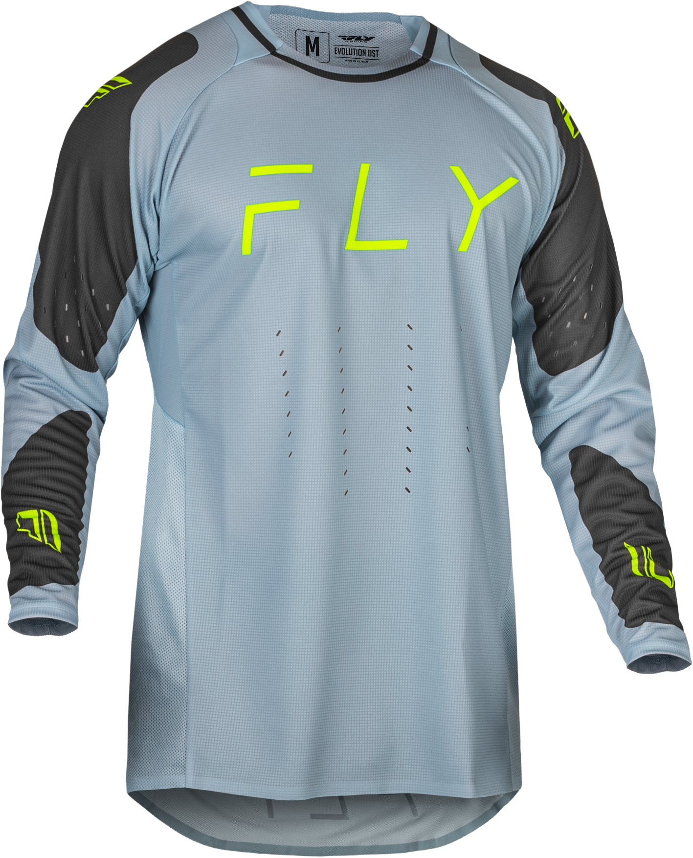 EVOLUTION DST JERSEY ICE GREY/CHAR/NEON GREEN SM