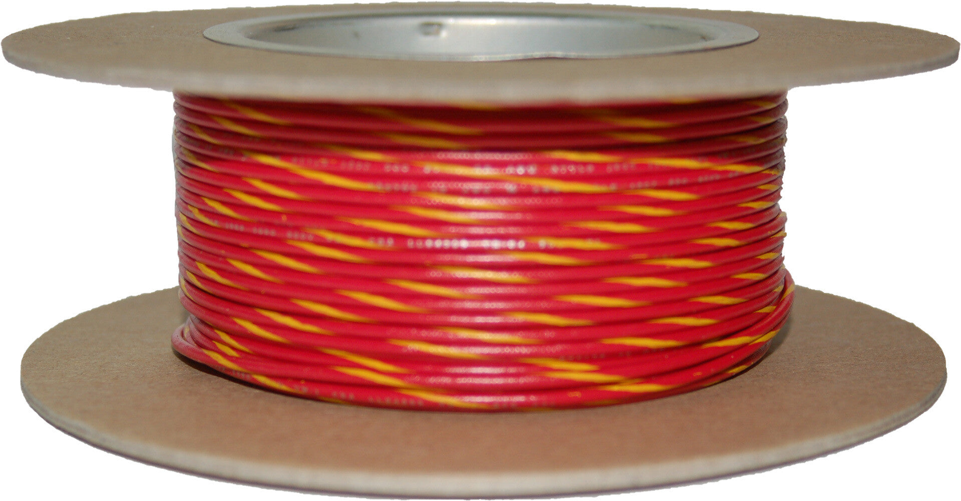 100' SPOOL 20-GAUGE WIRE (RED/YELLOW STRIPE)