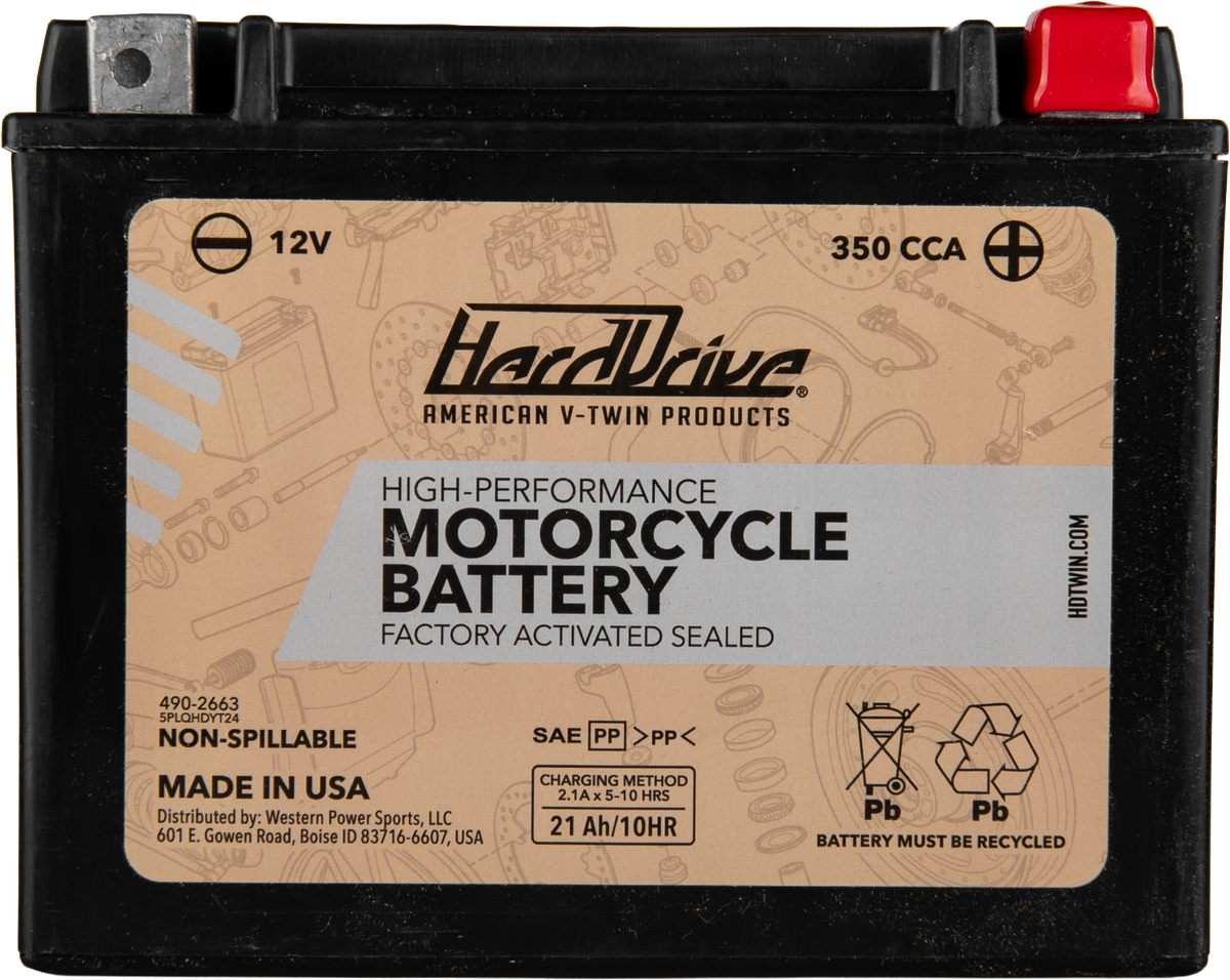 HIGH PERFORM BATTERY YTX24HL CCA 350