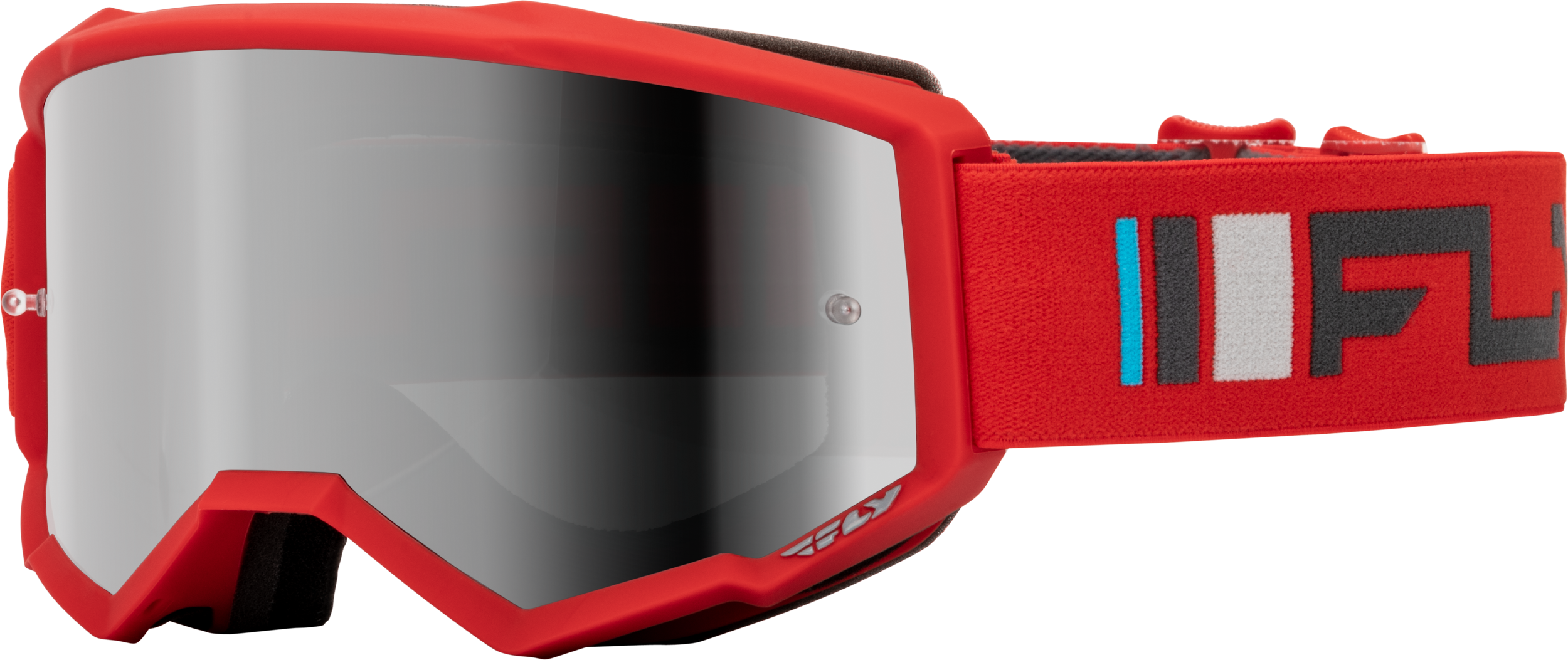 ZONE GOGGLE RED/CHARCOAL W/ SILVER MIRROR/SMOKE LENS