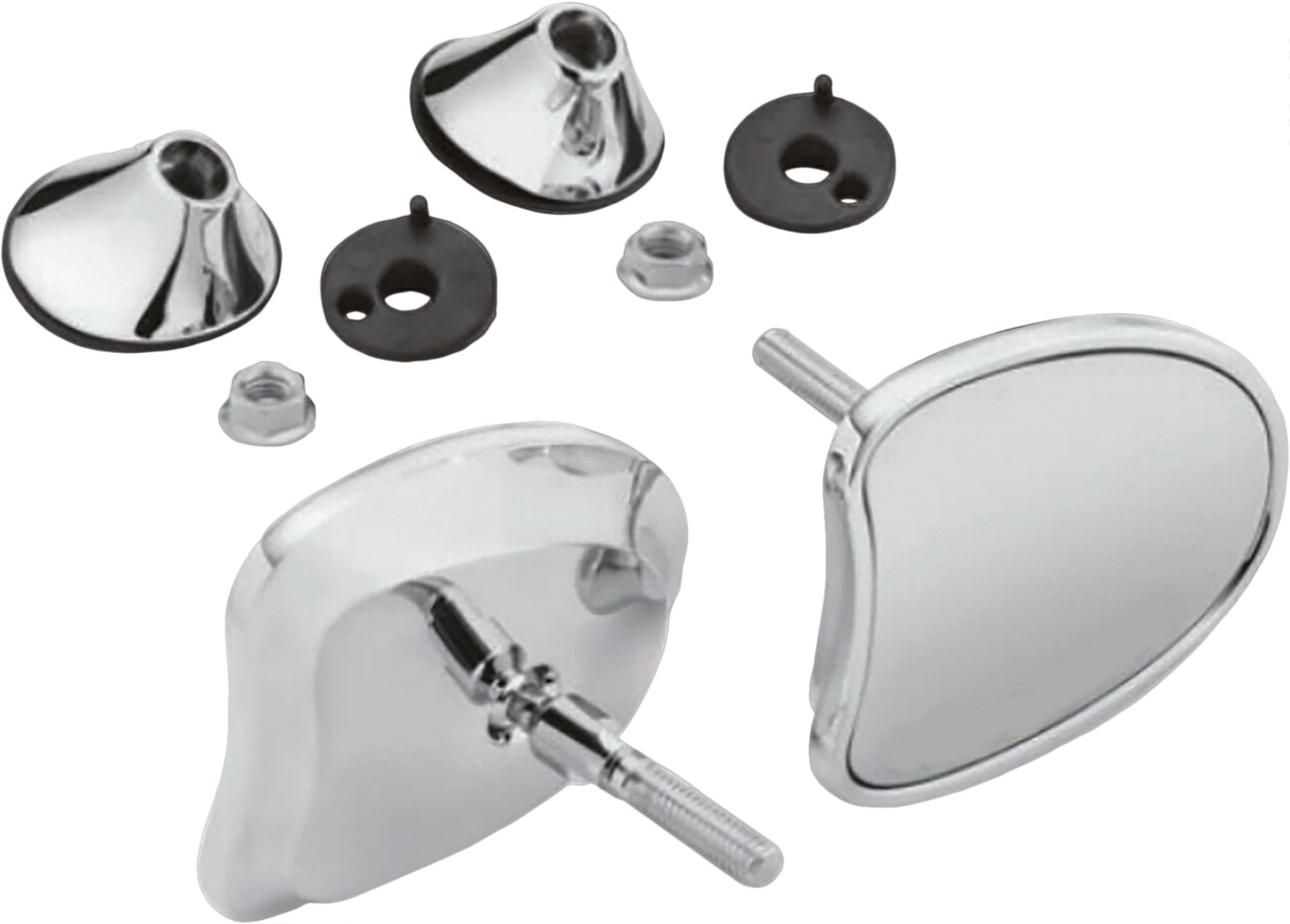 TAPERED FAIRING MIRRORS CHROME